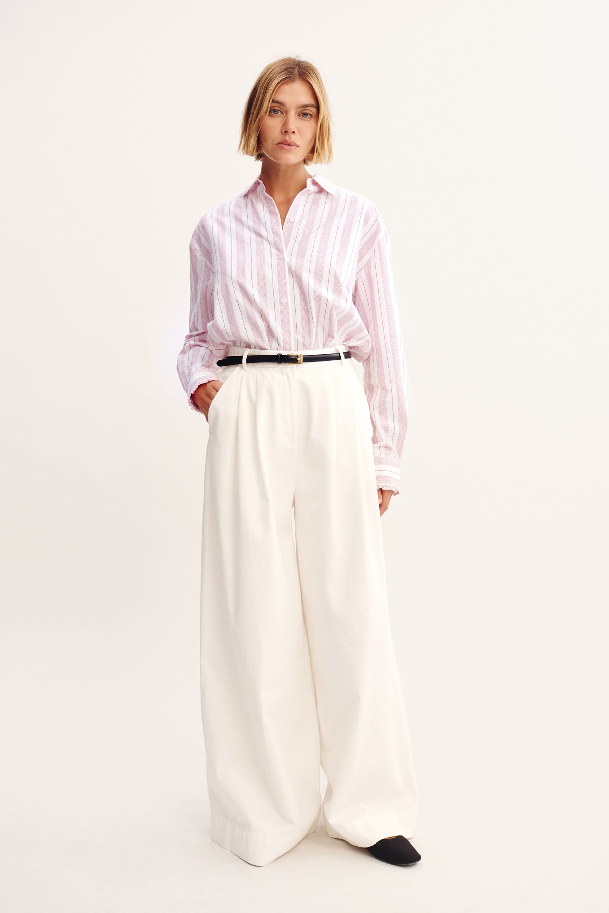 WESLEY TROUSER - VINTAGE WHITE