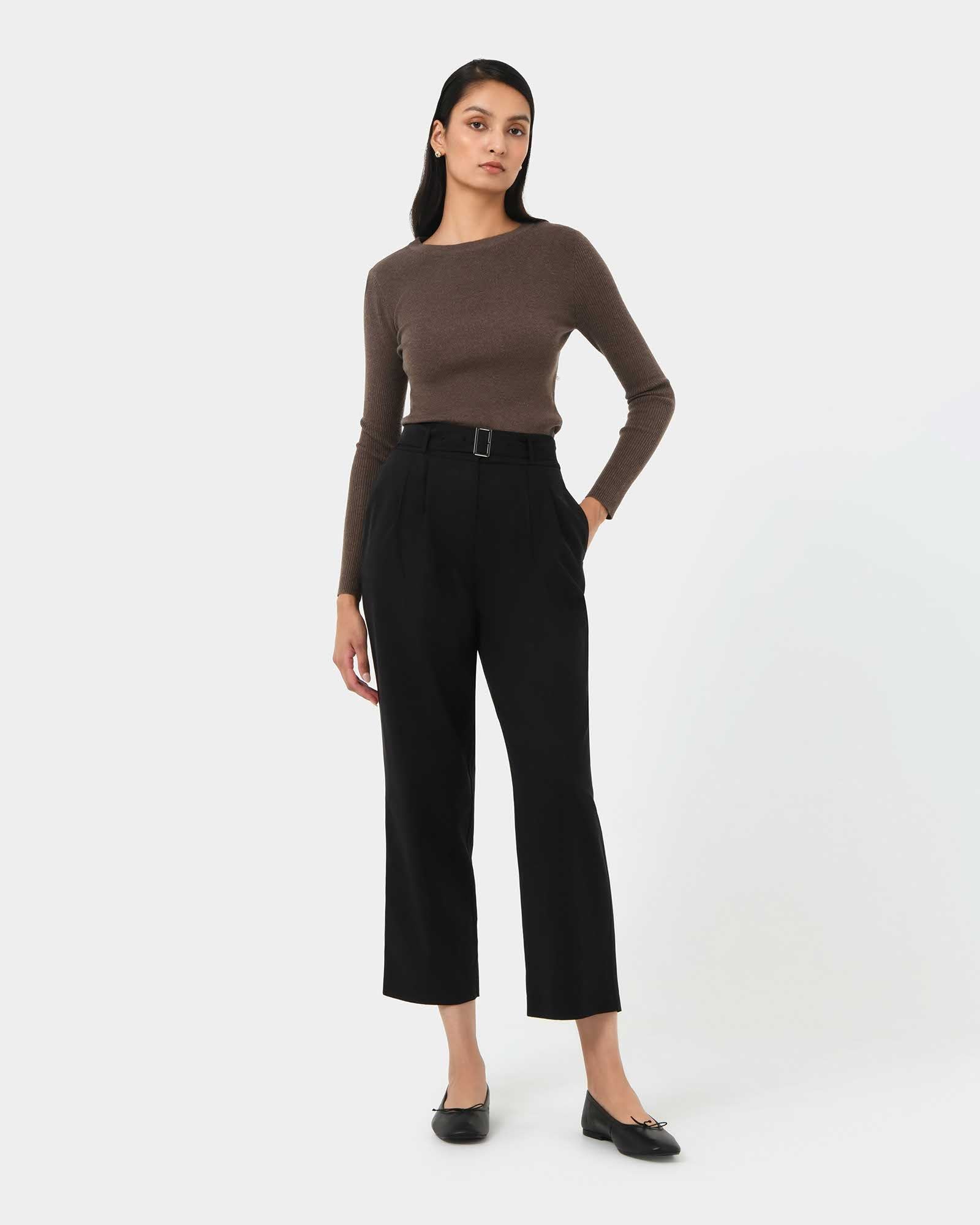 Mazzy Cotton Belted Trousers