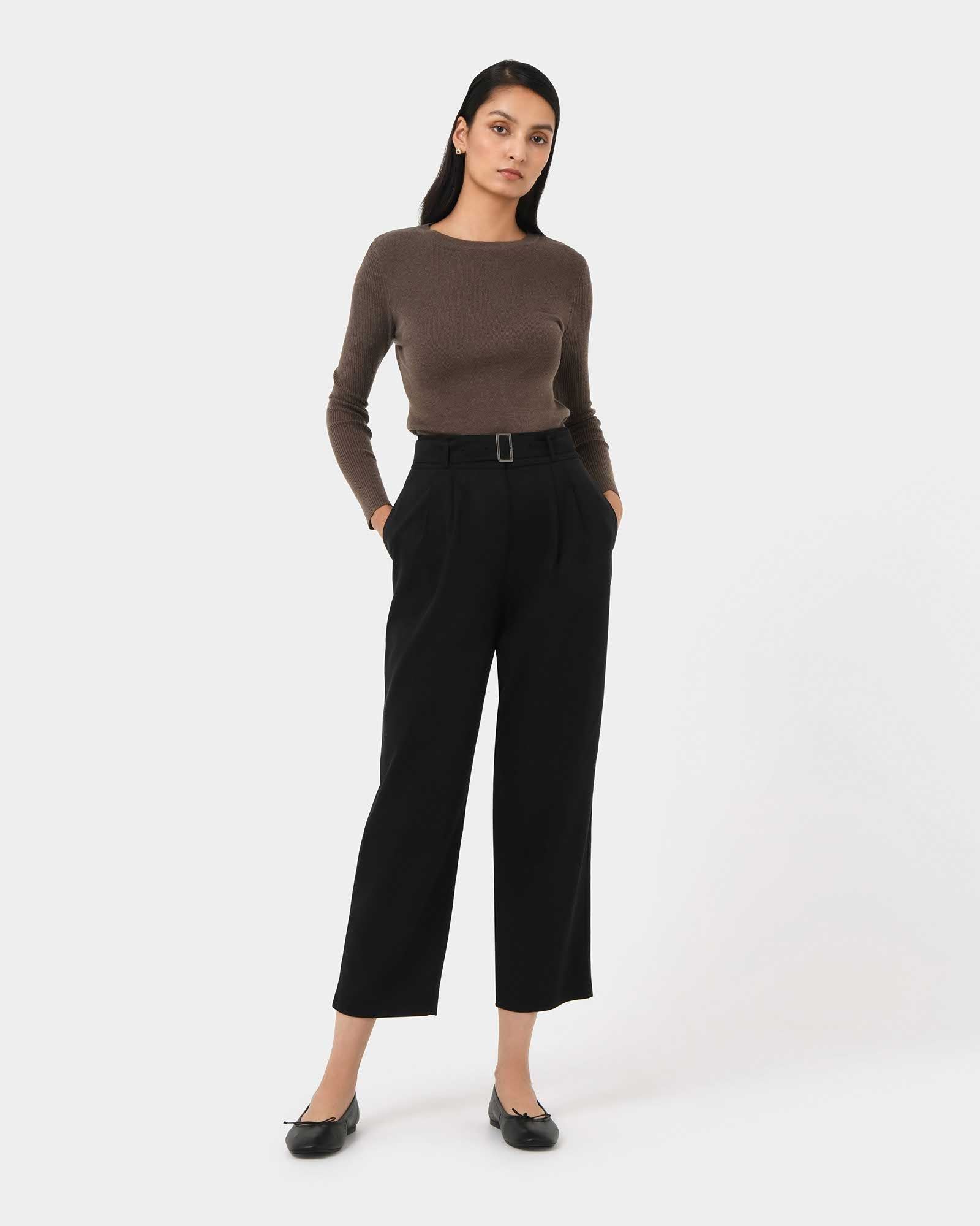 Mazzy Cotton Belted Trousers