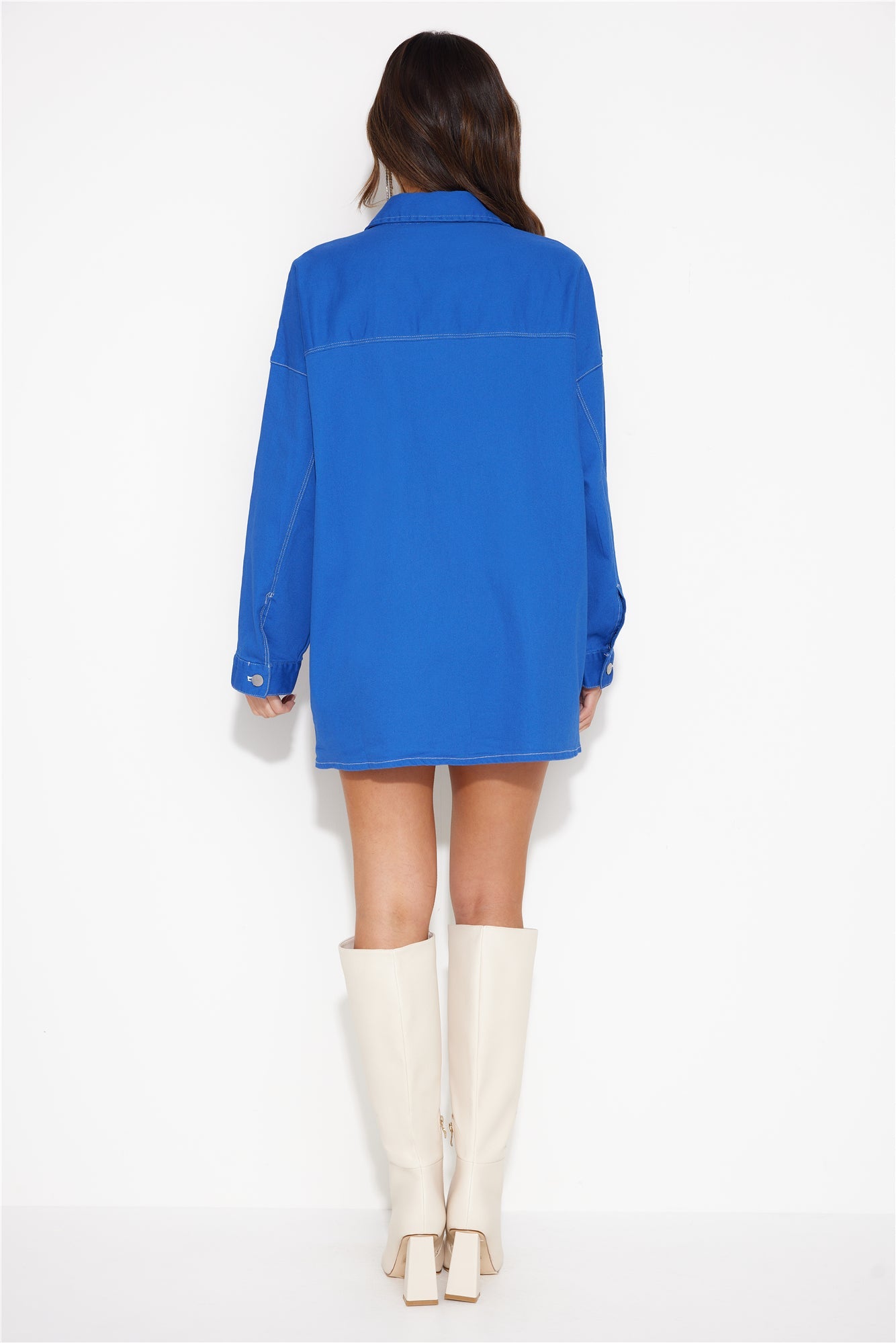 Walking Out Shirt Top Blue