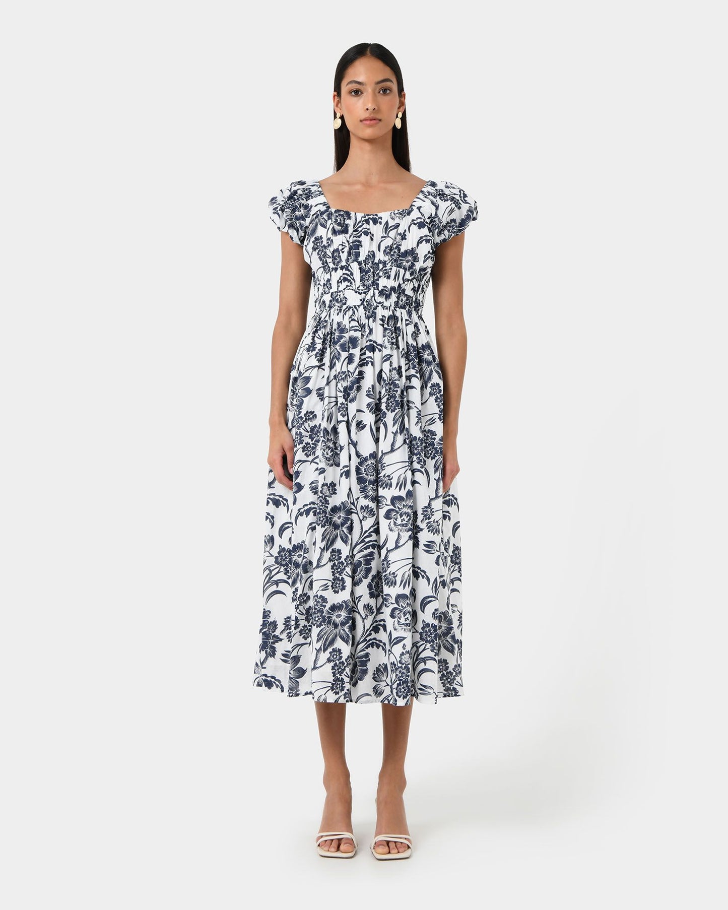 Pearl Floral Cotton Dress