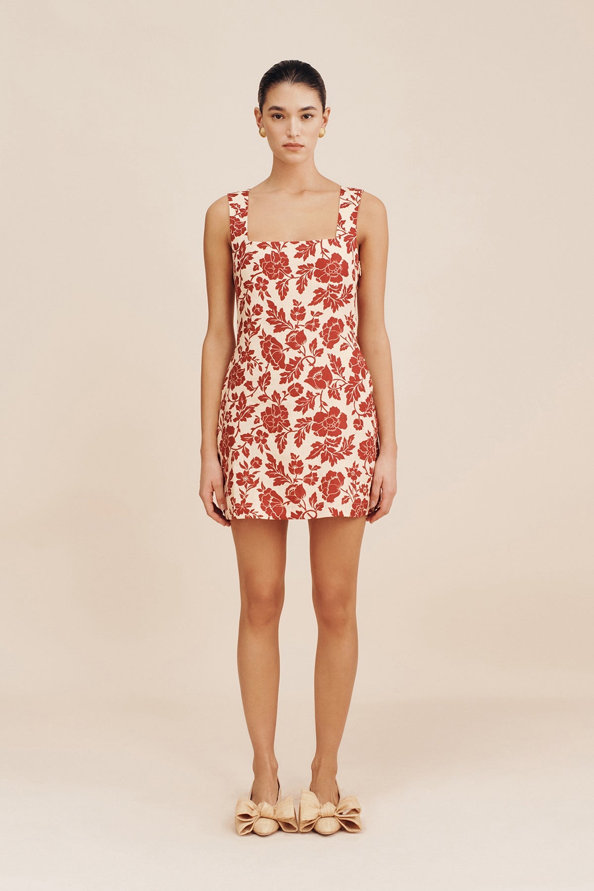 ALICE MINI DRESS - SCARLET BLOOM