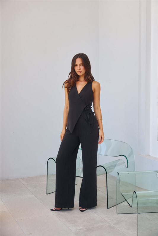 Office Crush High Waisted Pants Black