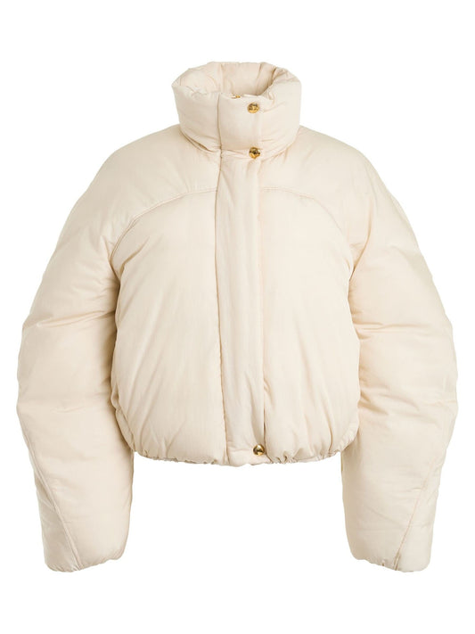 La Doudoune Courte Caraco Jacket in Off White