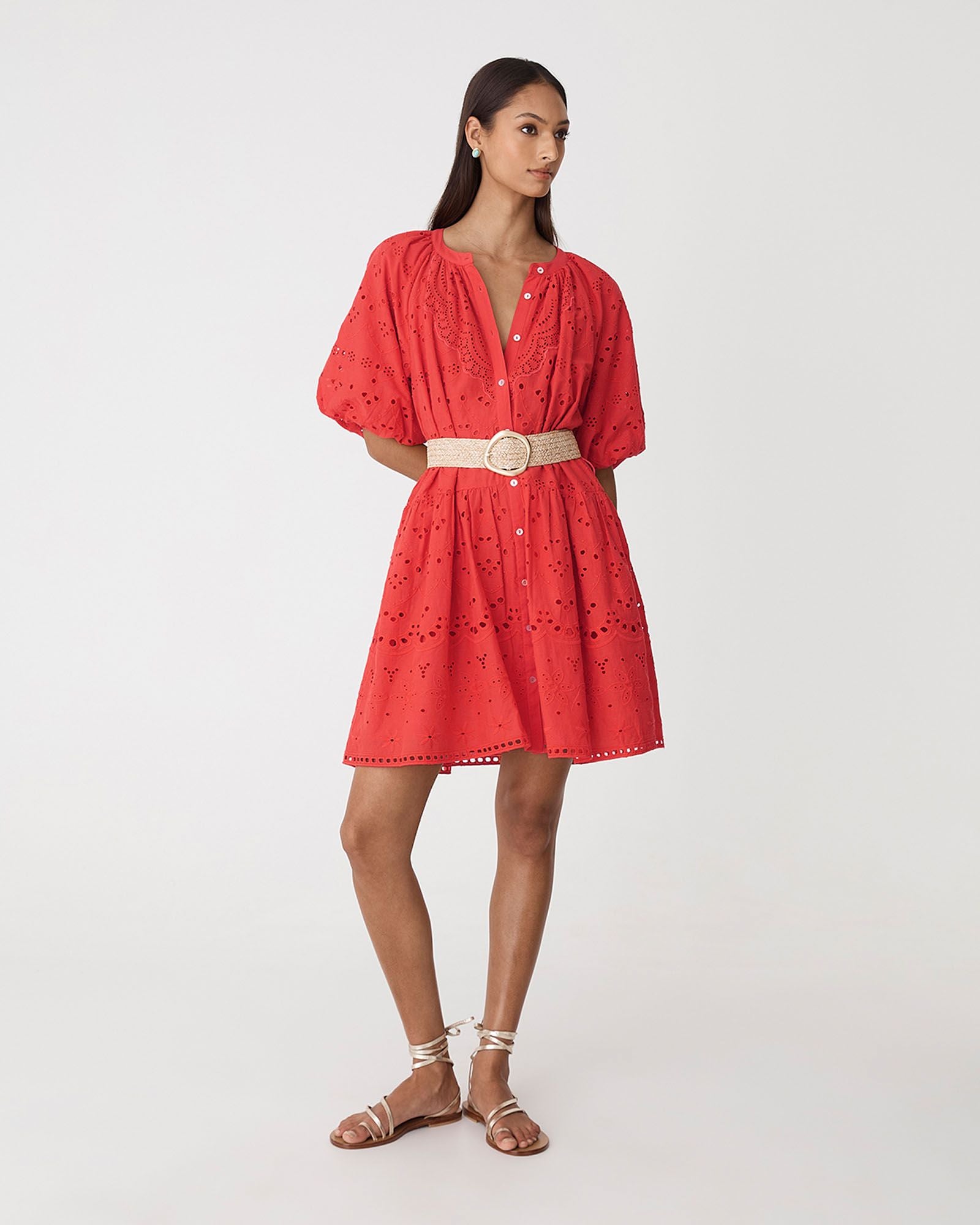 Lola Broderie Tiered Dress