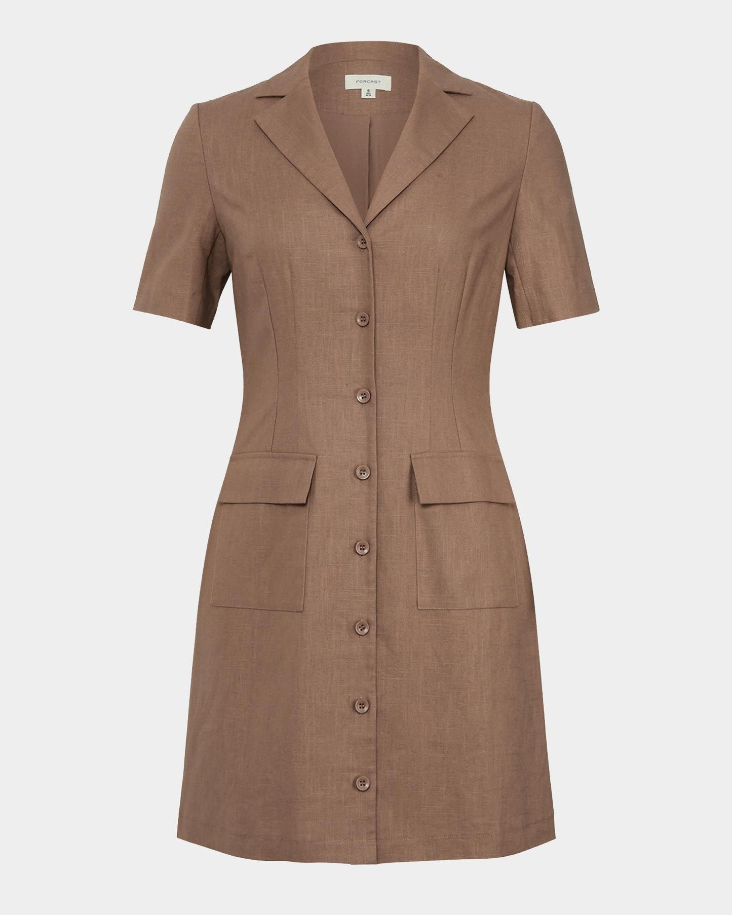 Nia Button Linen Dress