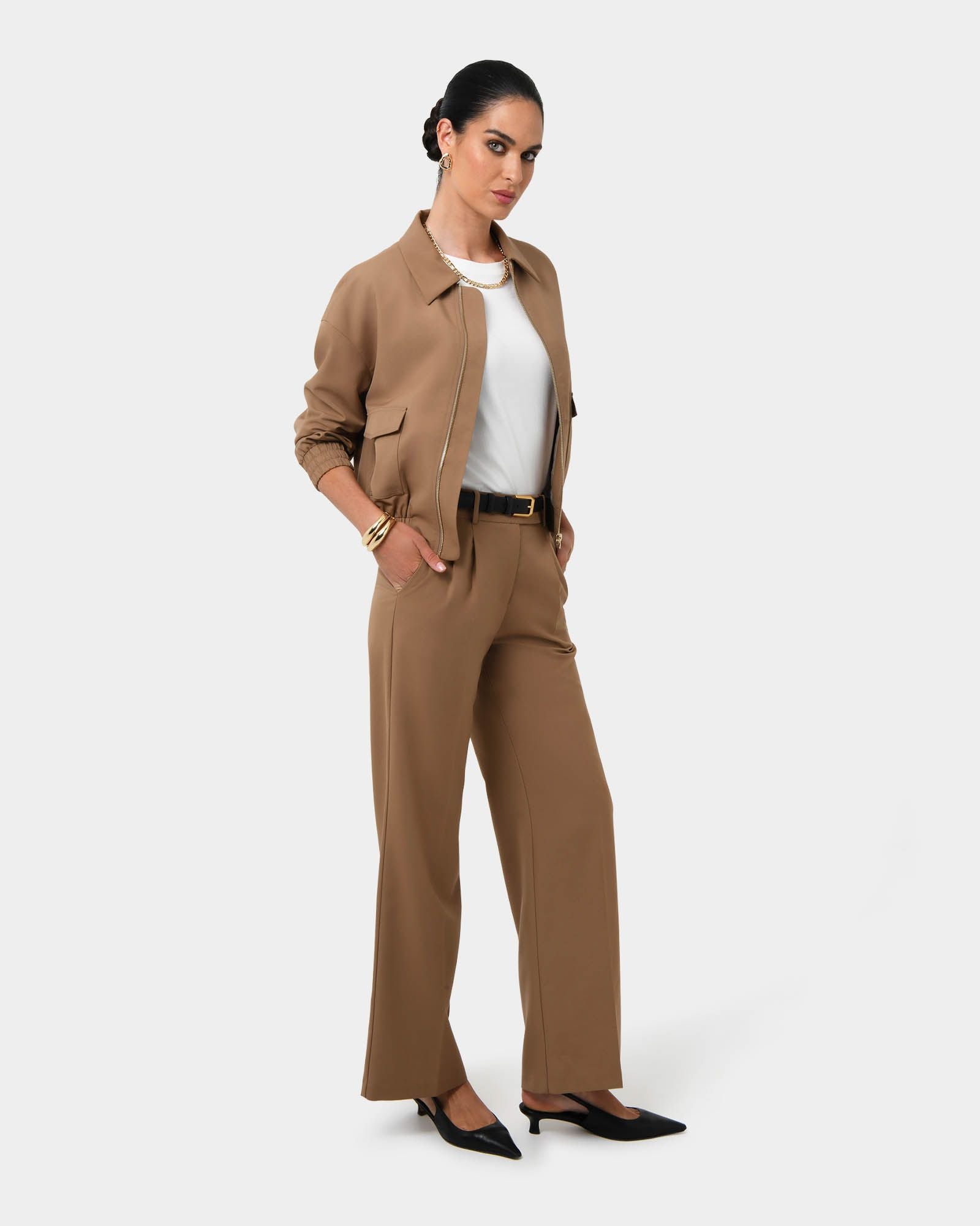 Amera Wide Leg Tailored Pants