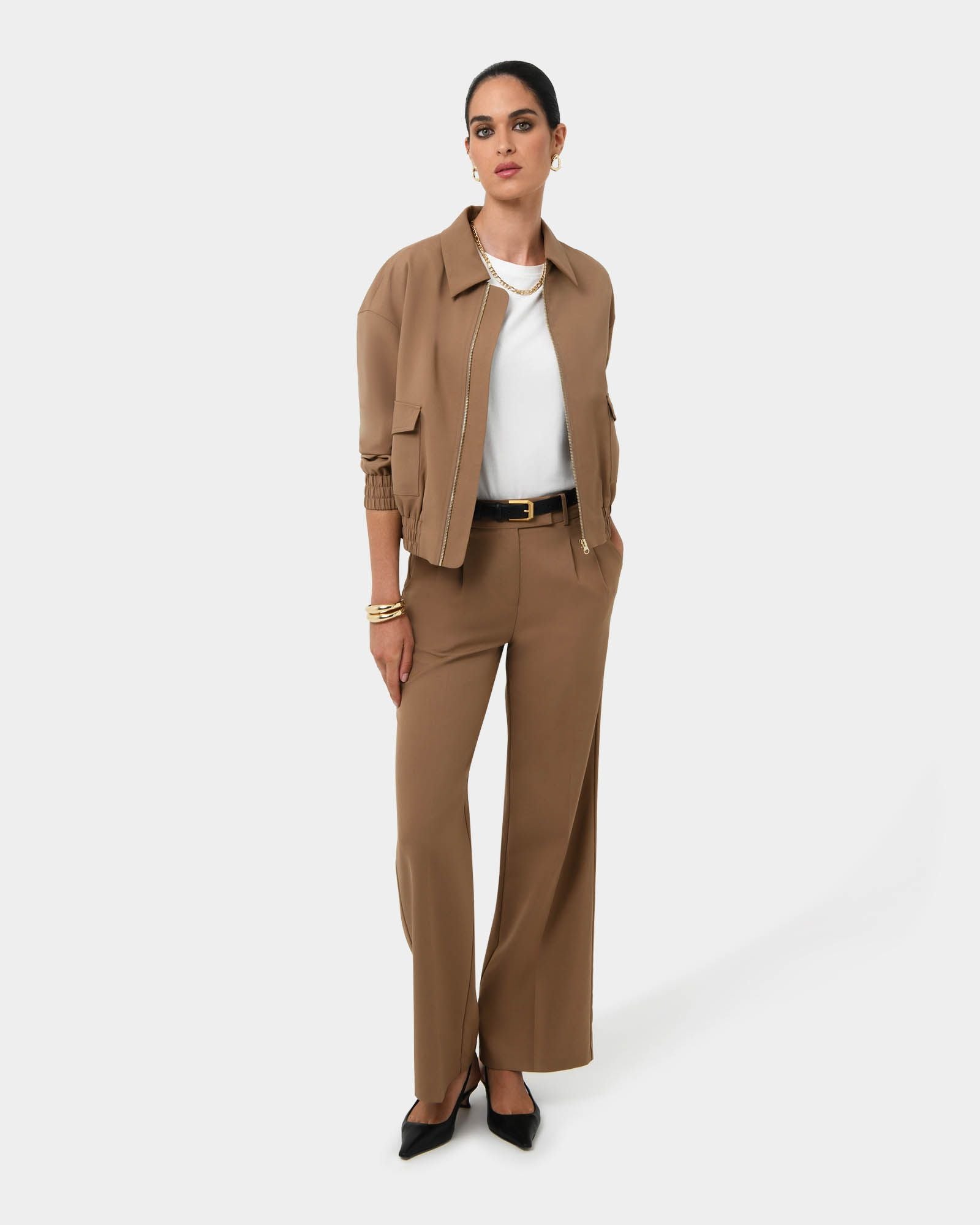 Amera Wide Leg Tailored Pants