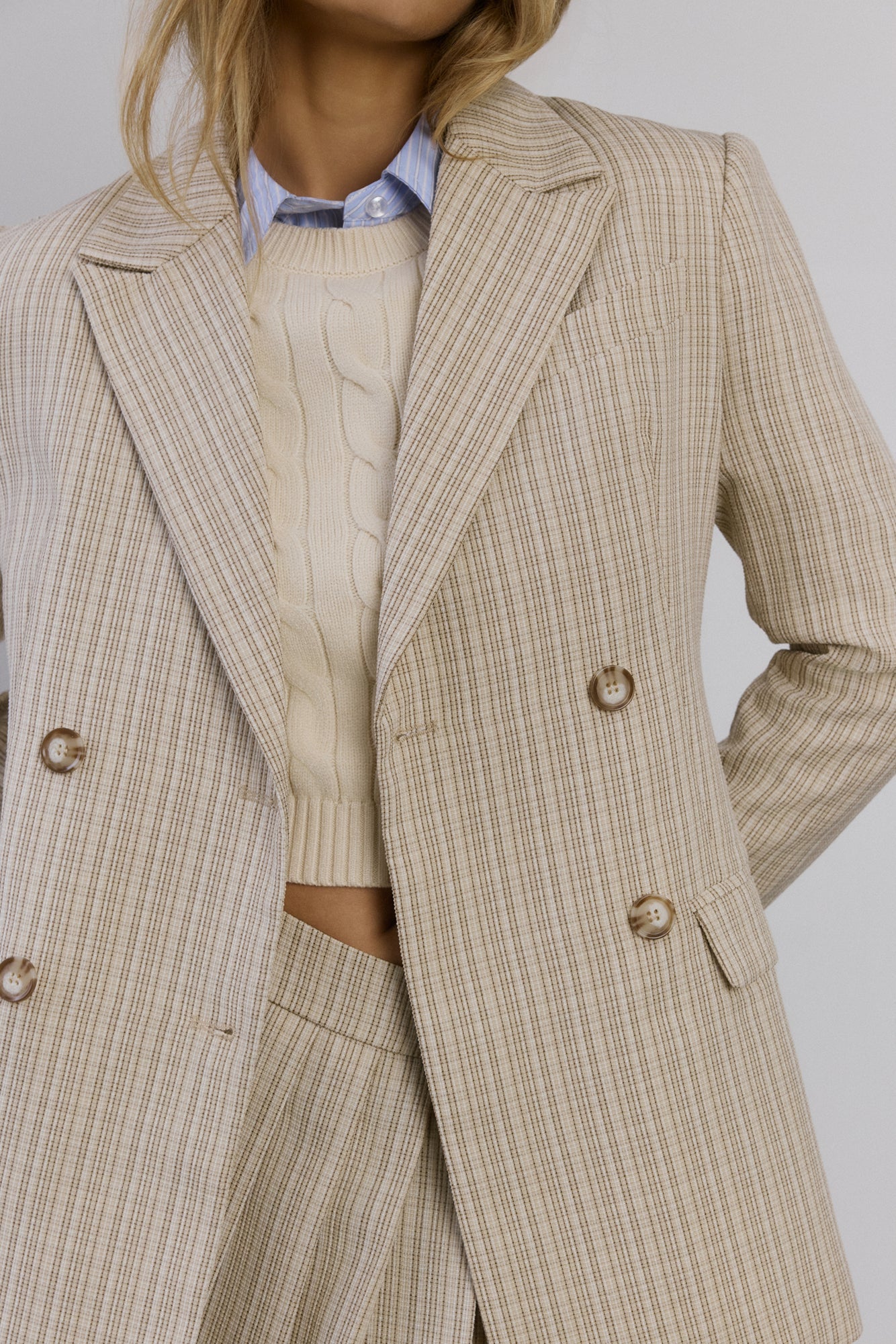 Yacht Club Blazer Beige