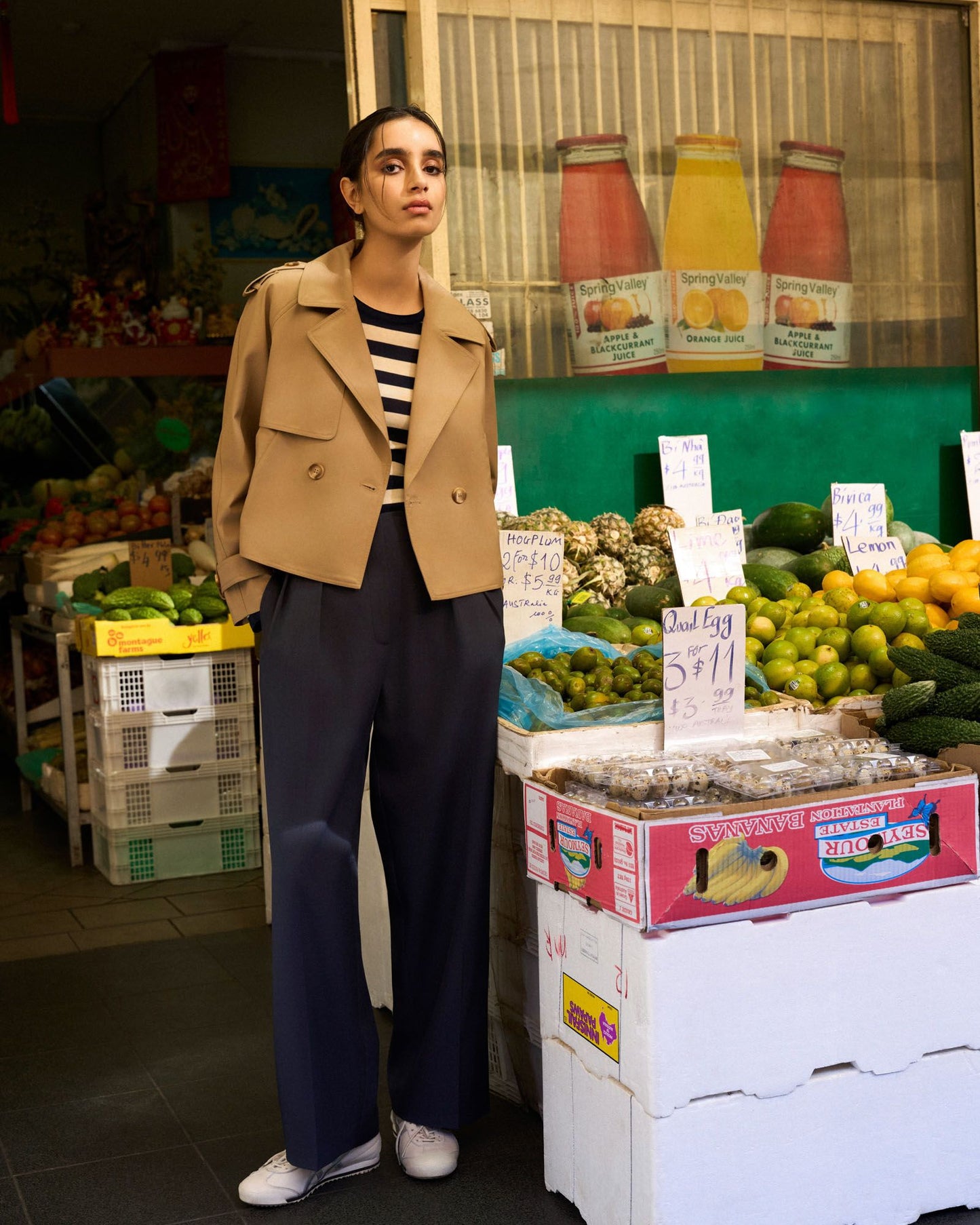 Collins Cropped Trench Coat