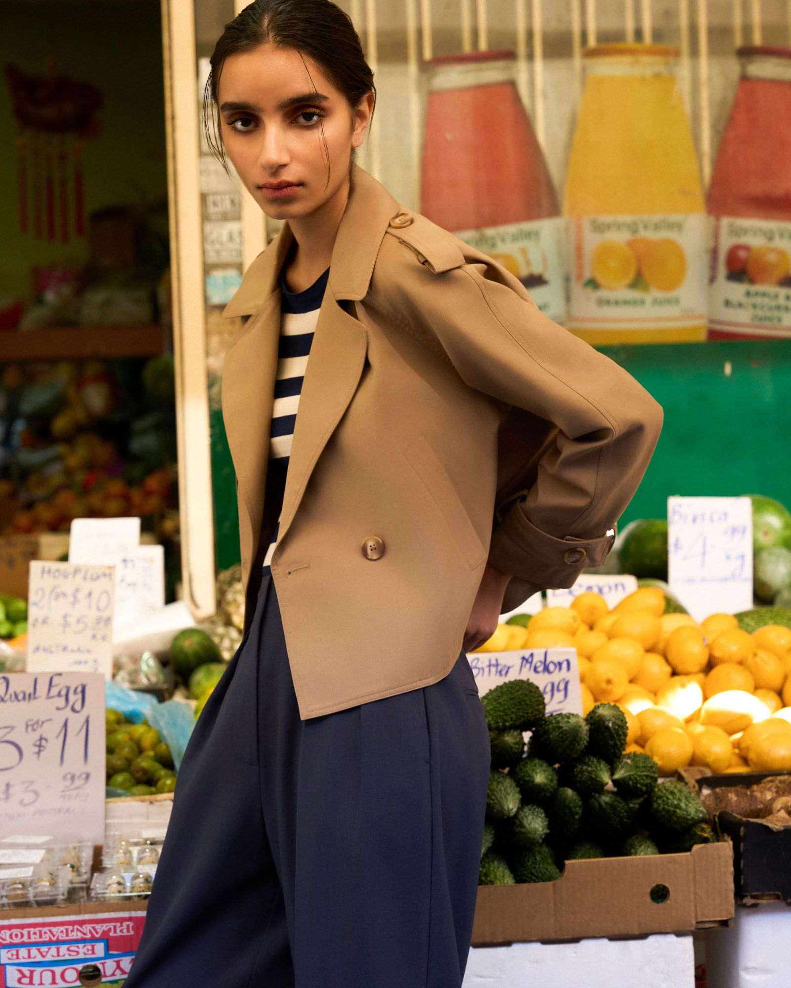 Collins Cropped Trench Coat