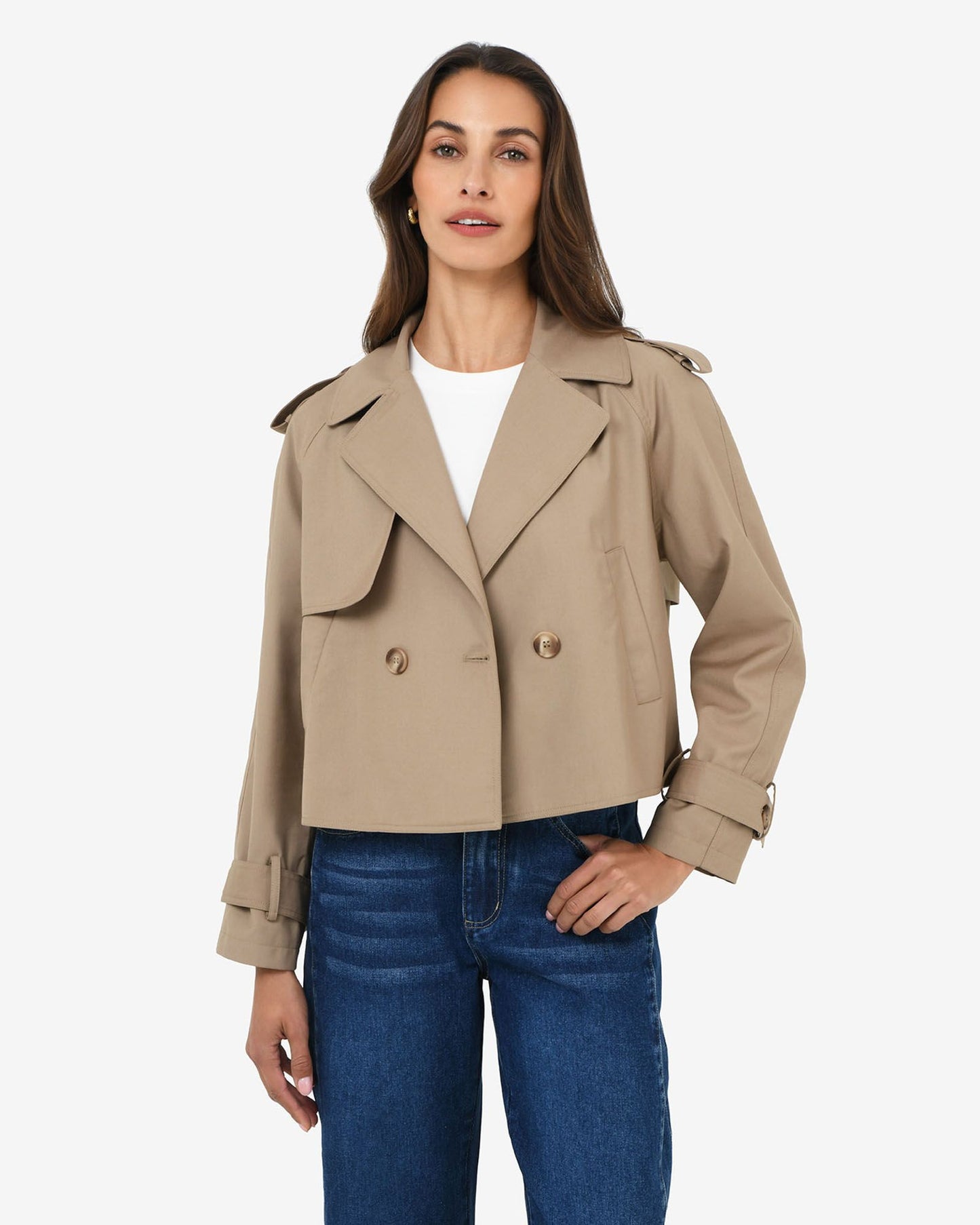 Collins Cropped Trench Coat