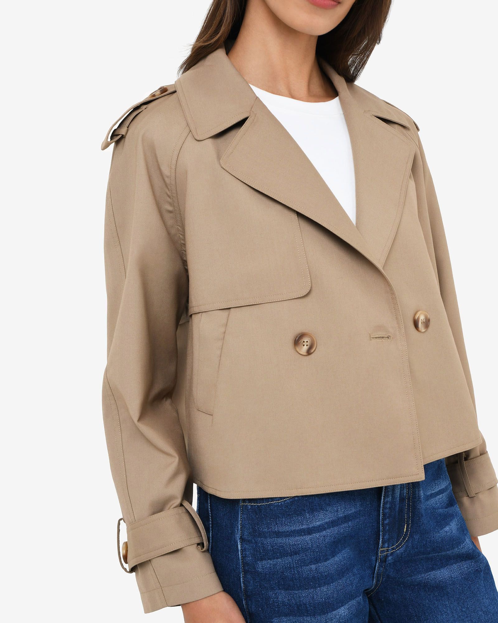 Collins Cropped Trench Coat