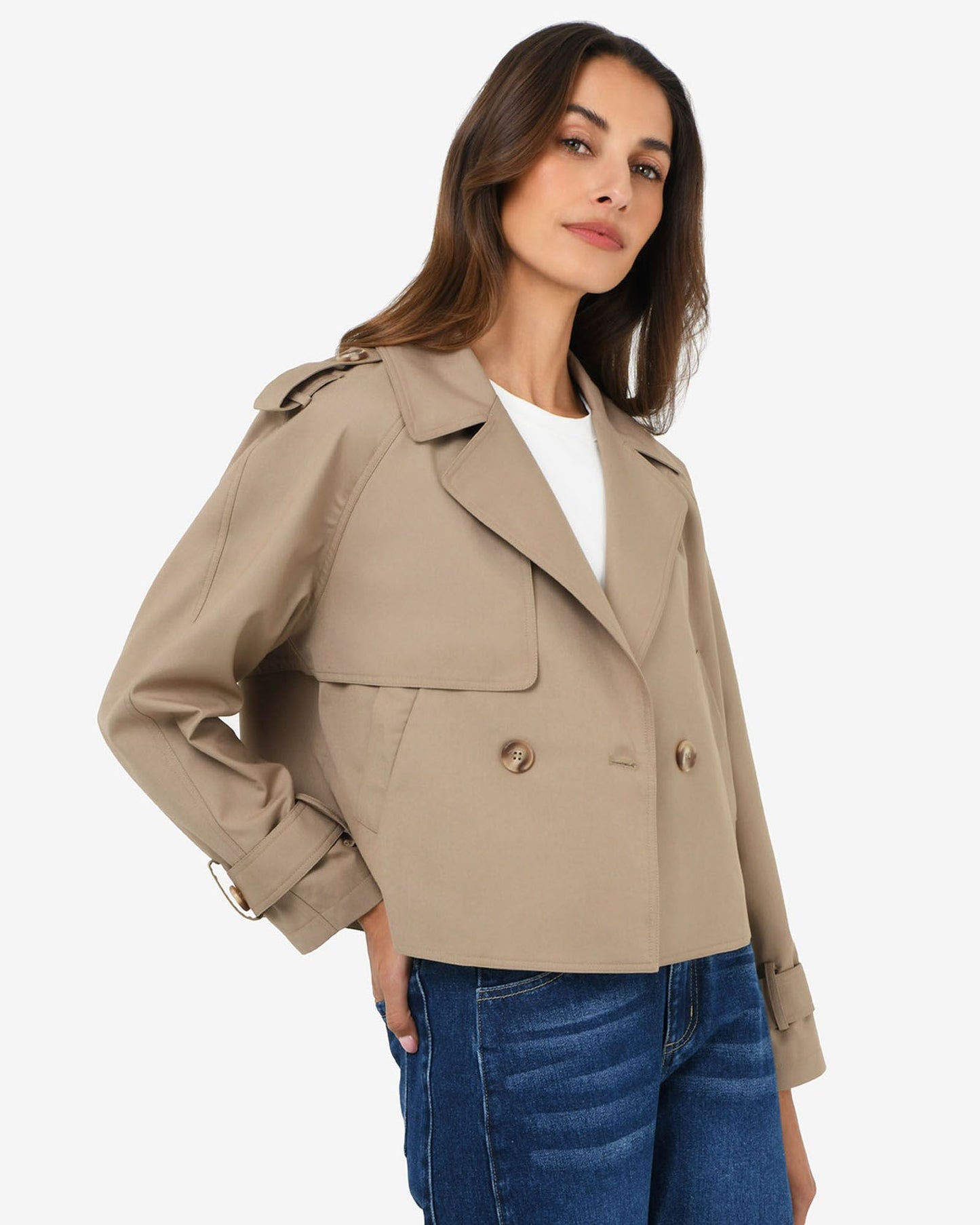 Collins Cropped Trench Coat