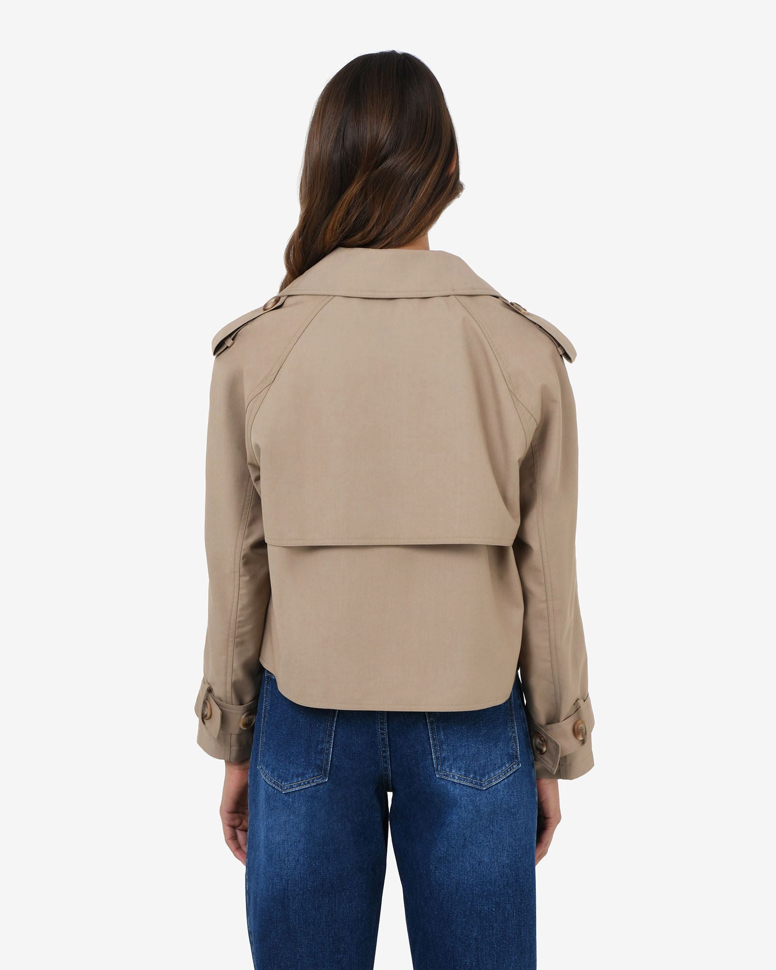 Collins Cropped Trench Coat