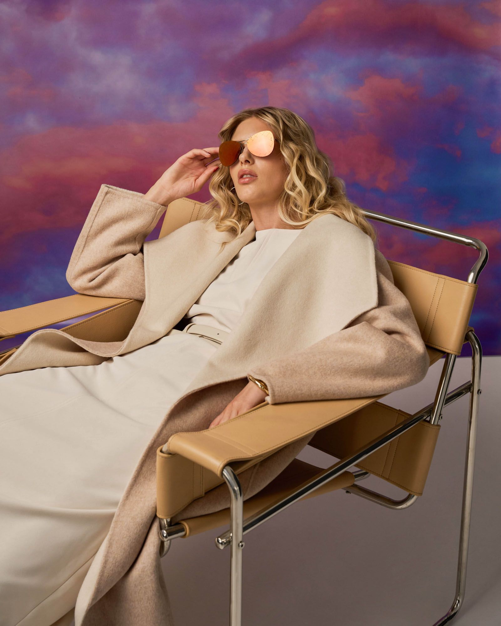 Diana Wool Blend Cocoon Coat