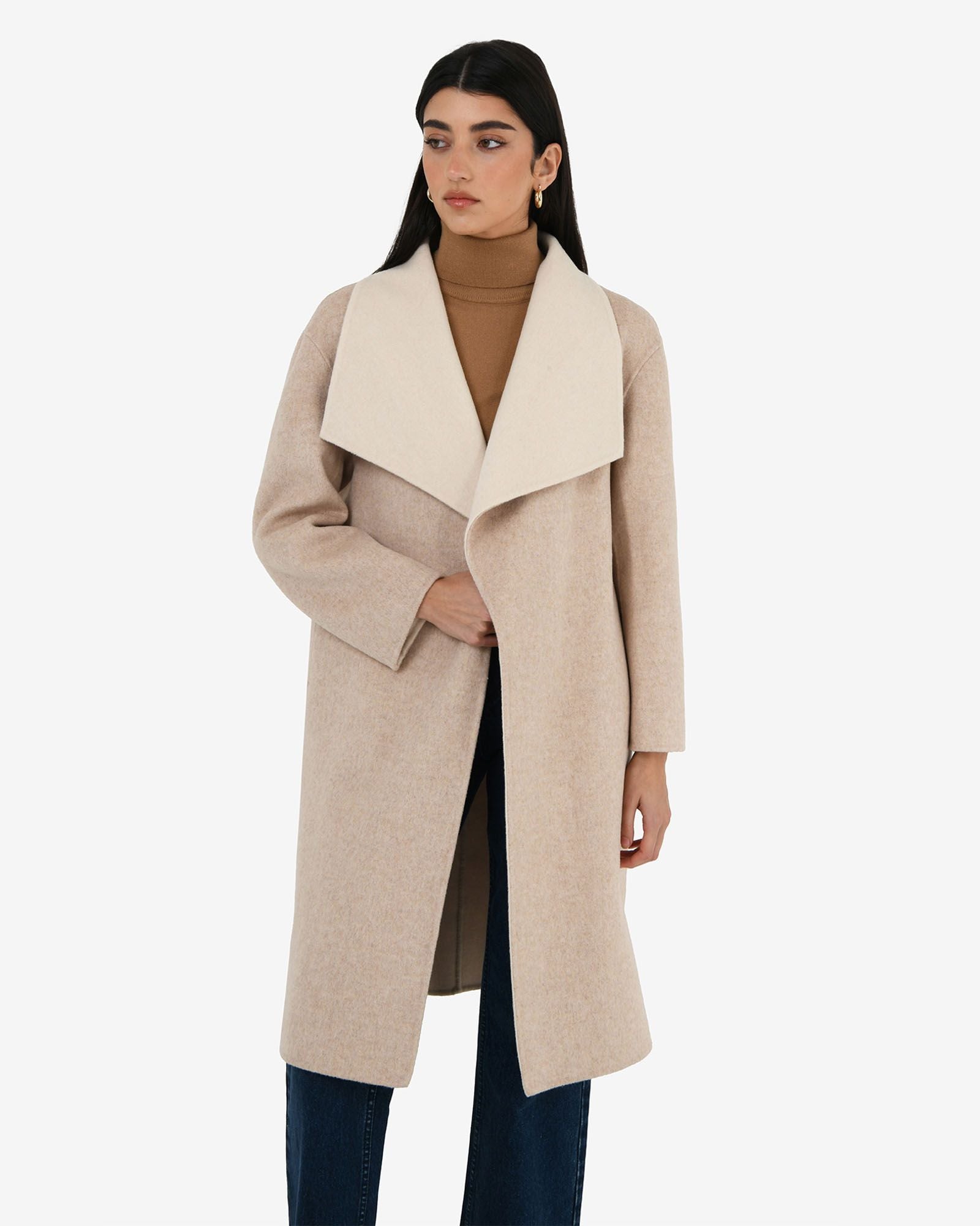 Diana Wool Blend Cocoon Coat