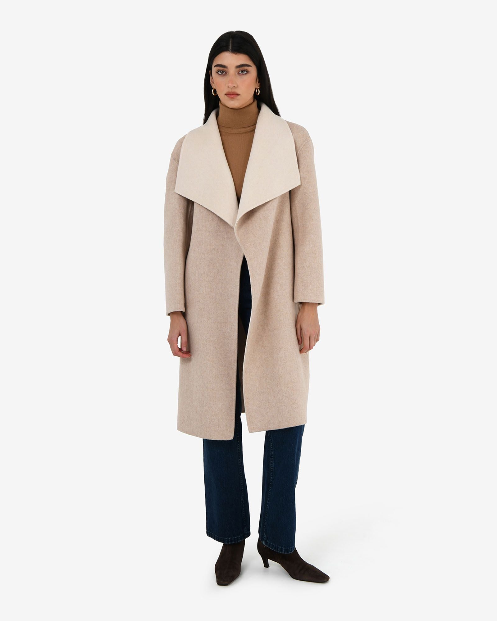 Diana Wool Blend Cocoon Coat
