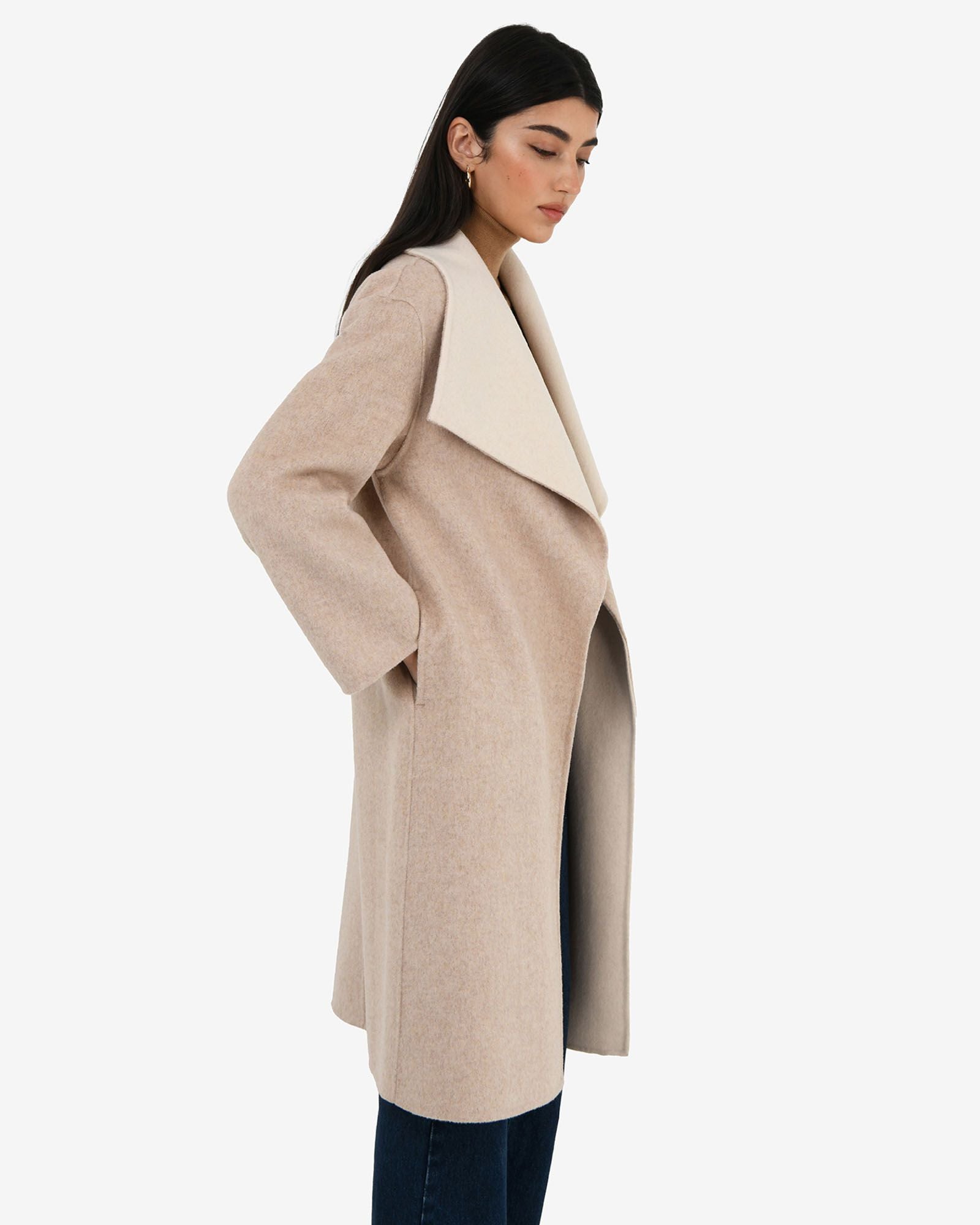 Diana Wool Blend Cocoon Coat