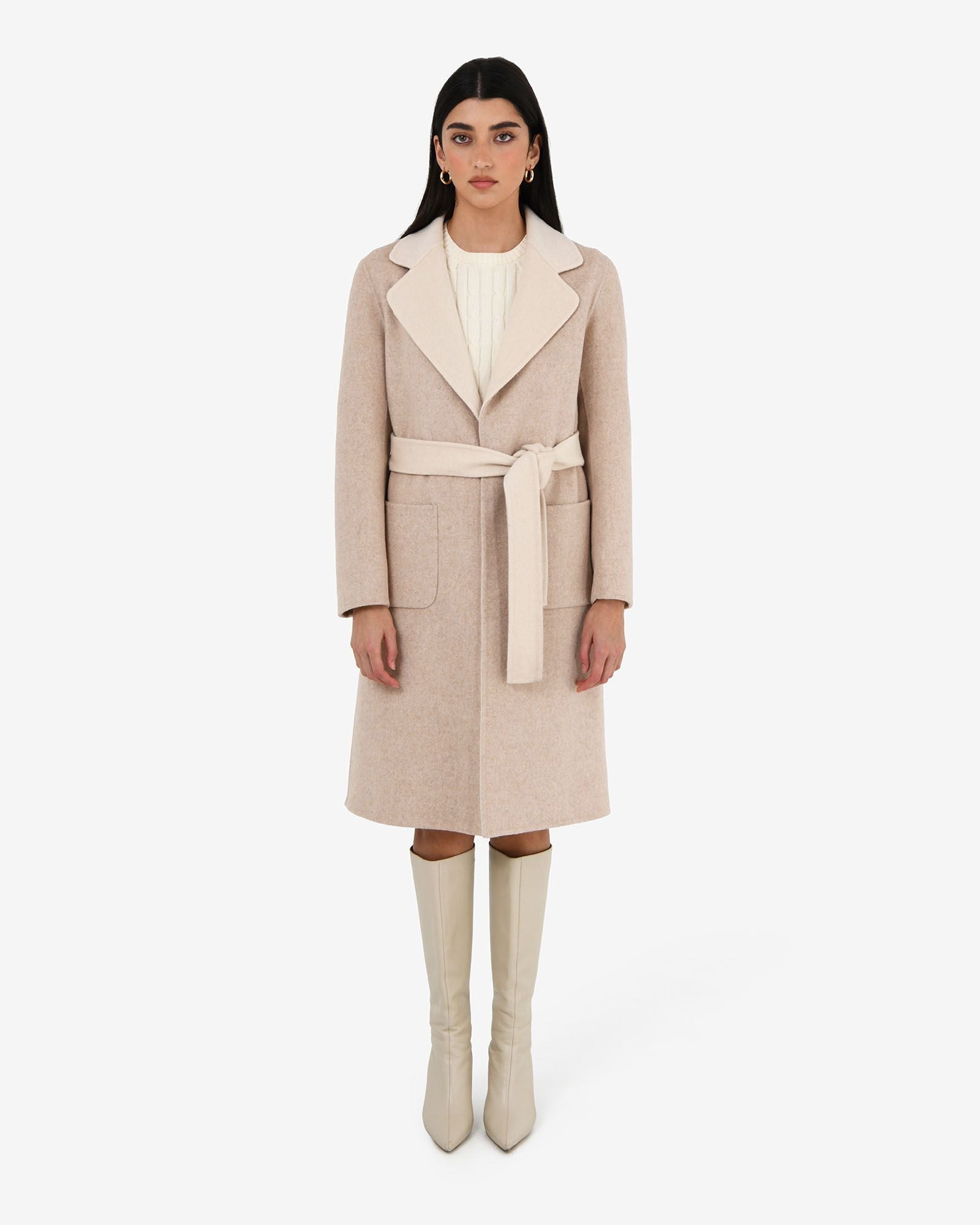 Camille Wool Tie Coat