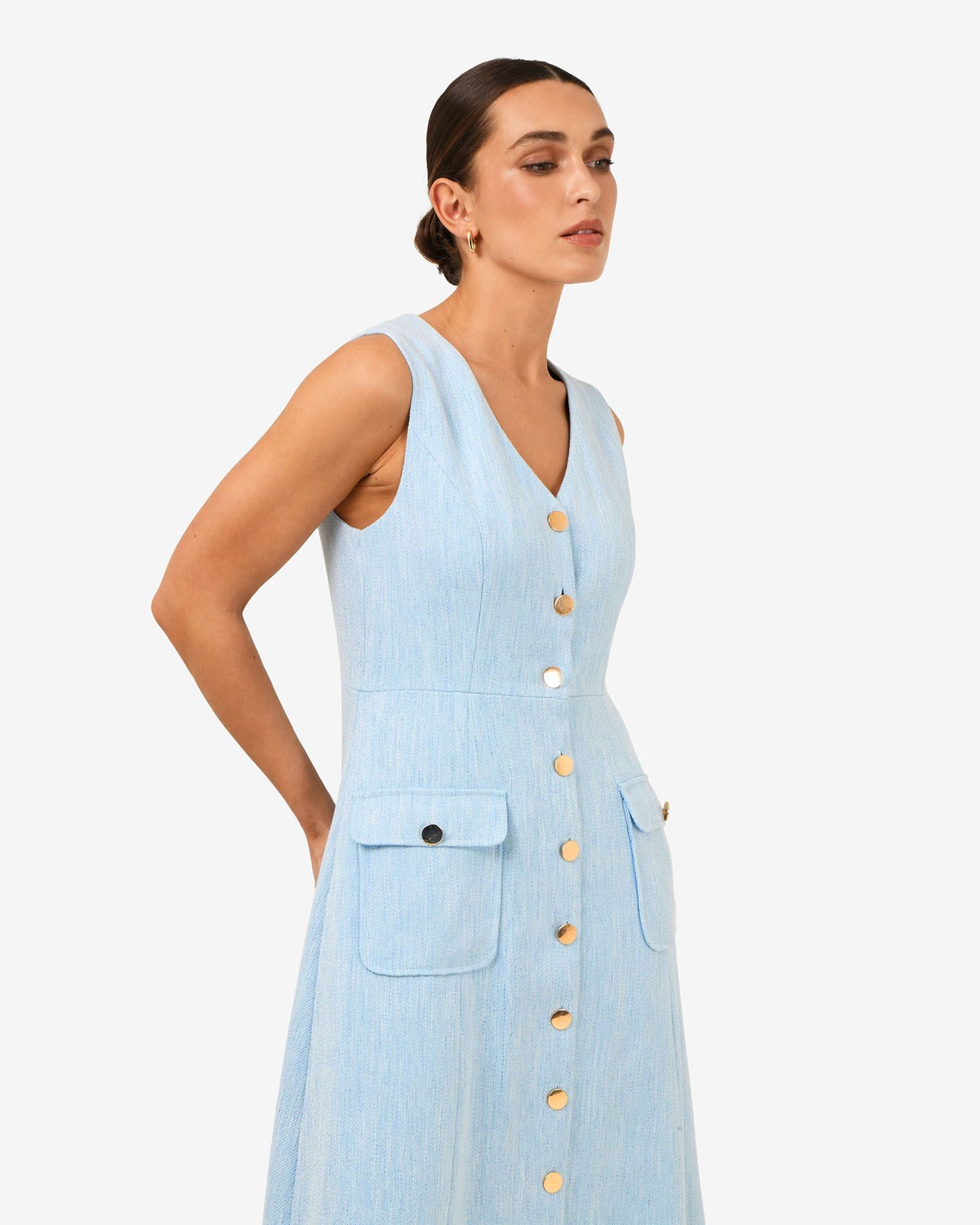 Valena Tweed Midi Dress