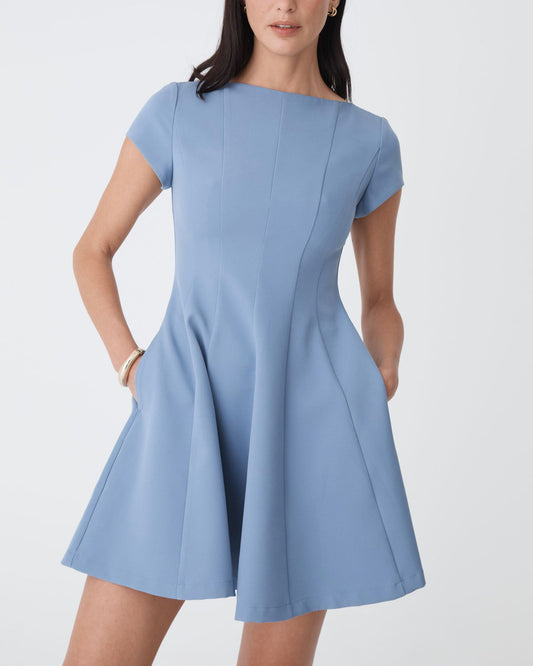 Darcy Short Sleeve Panel Dress