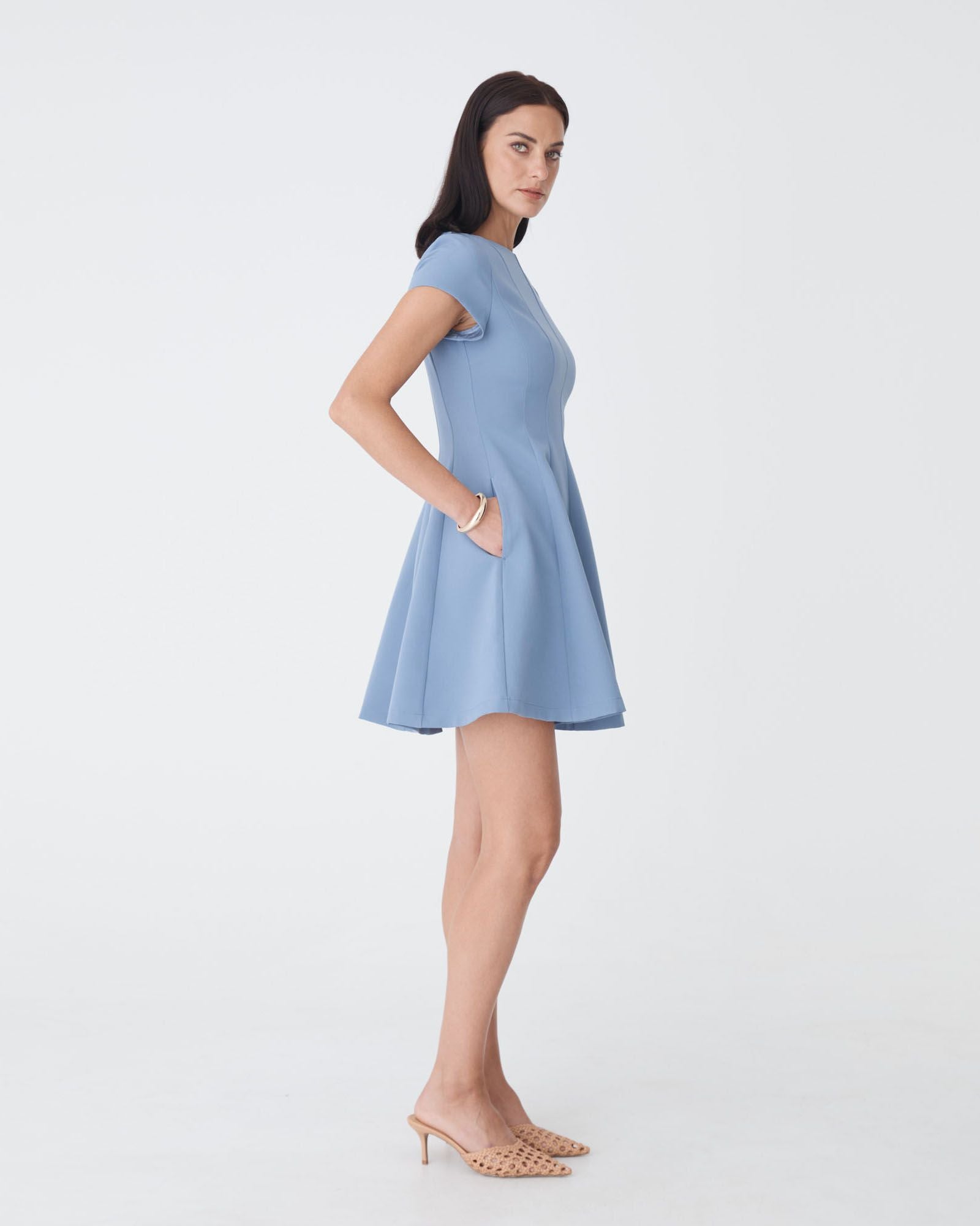 Darcy Short Sleeve Panel Dress