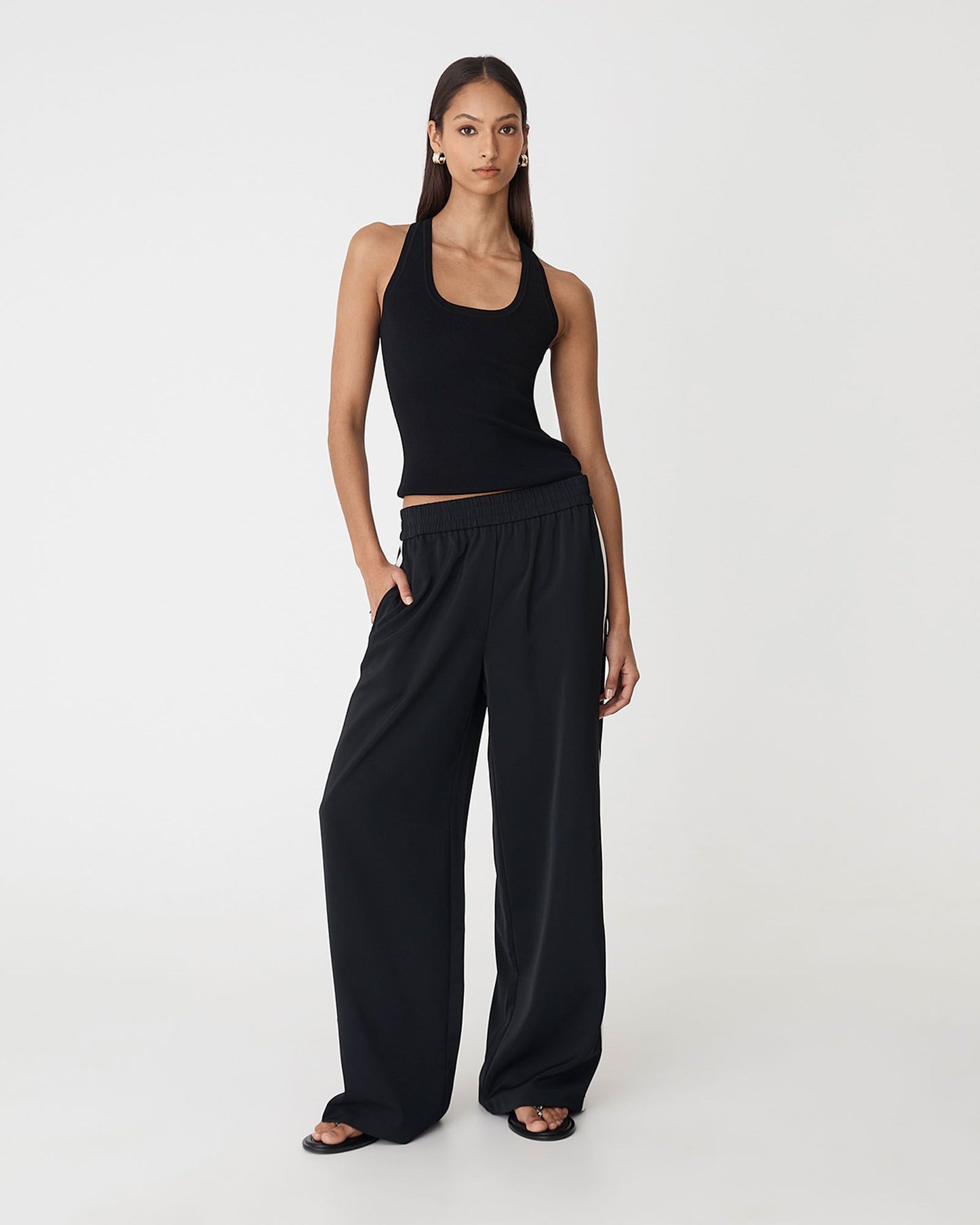 Alla Contrast Elastic Pants