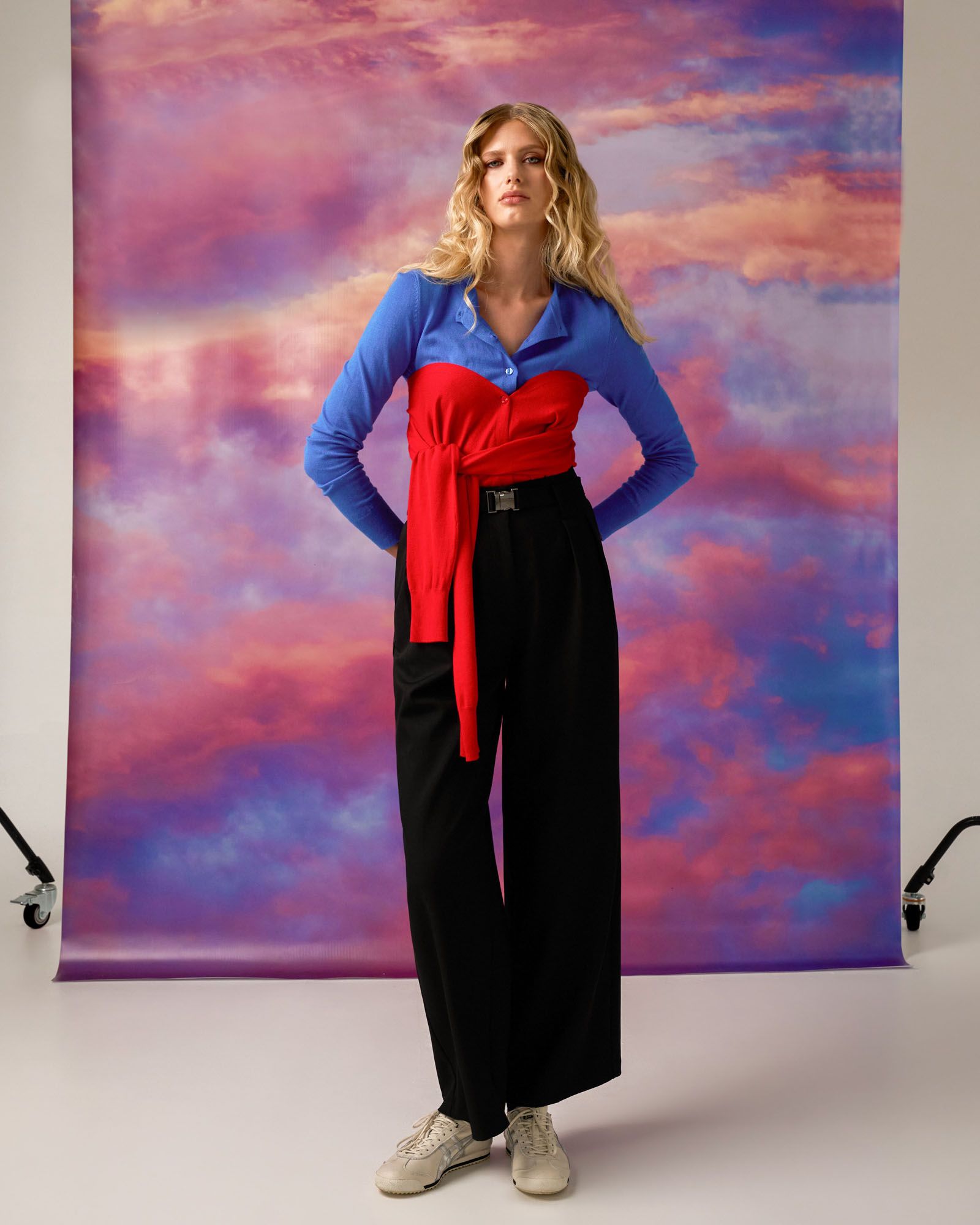 Nadia Buckle Wide Leg Pants