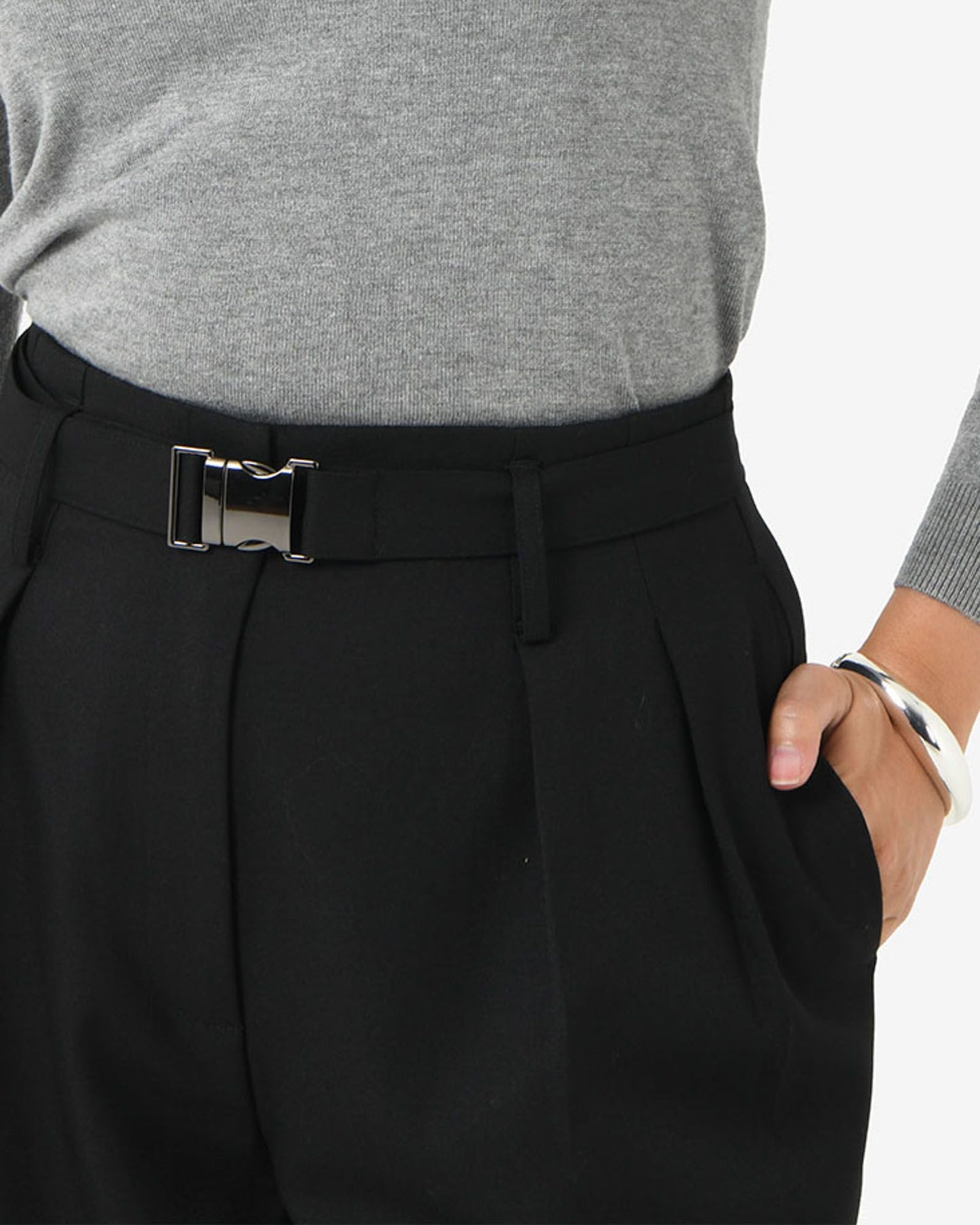 Nadia Buckle Wide Leg Pants