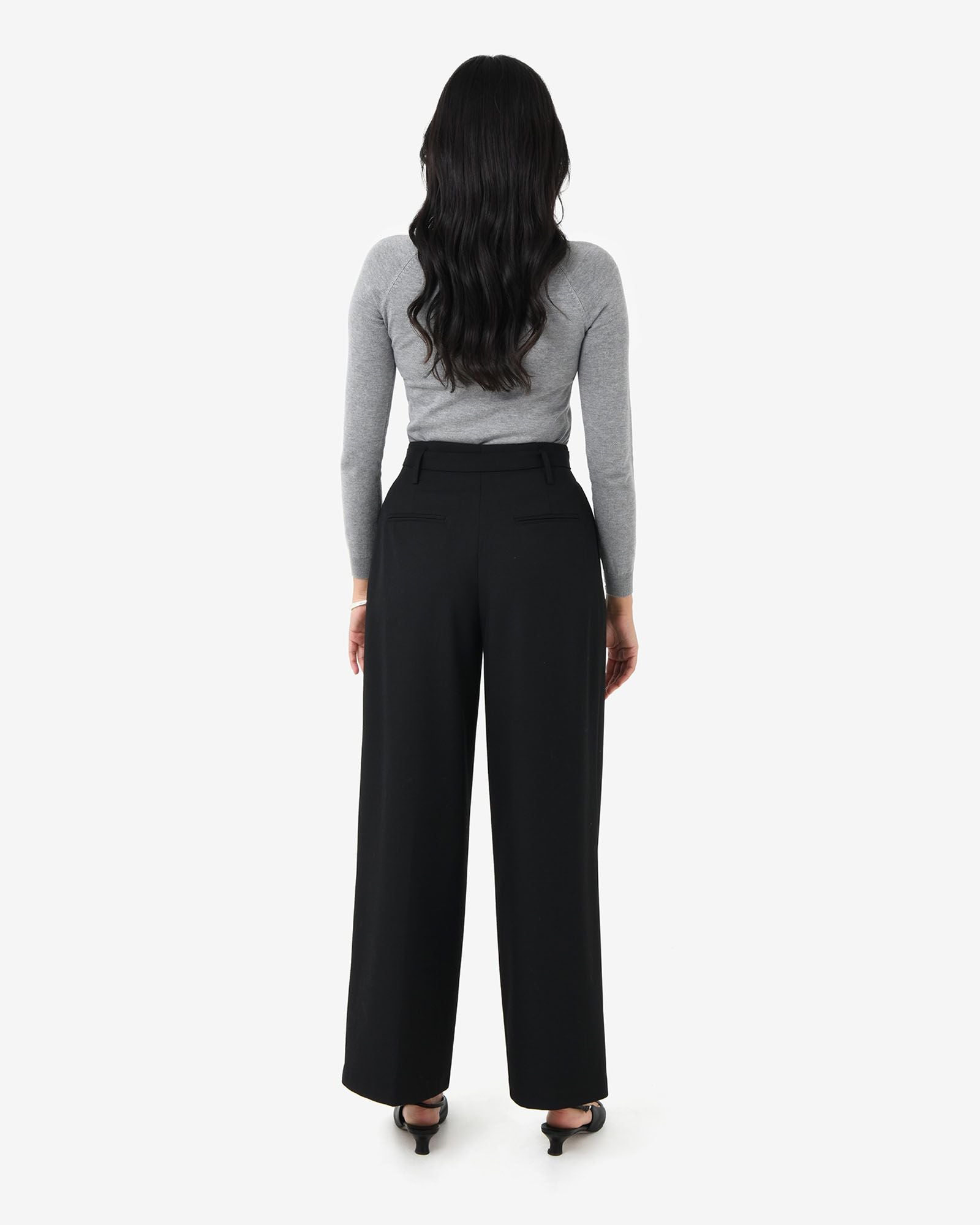 Nadia Buckle Wide Leg Pants