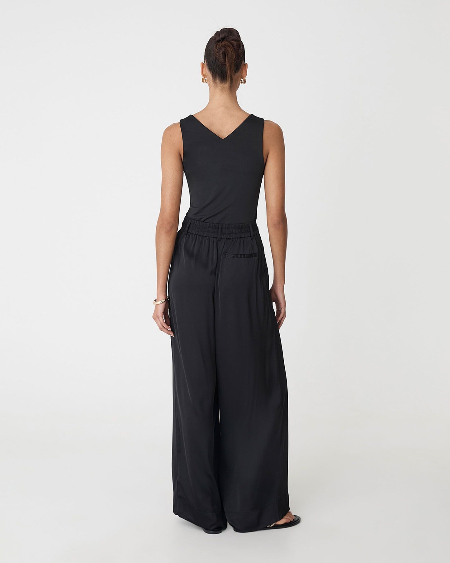 Valeria Wide Leg Satin Pants