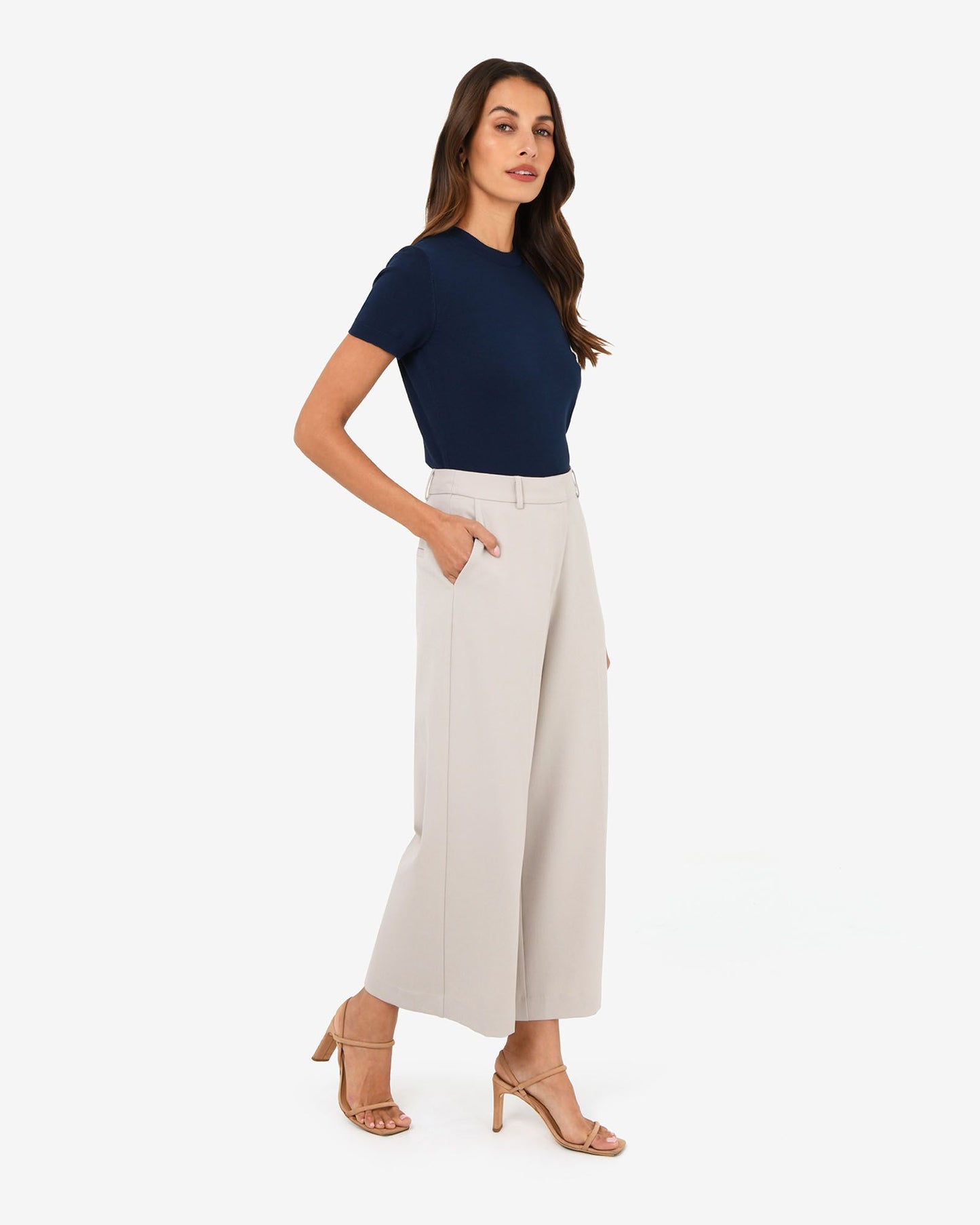 Mallory Herringbone Culottes