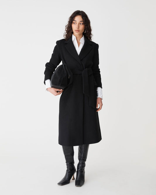 Orla Wool Blend Tie Waist Coat