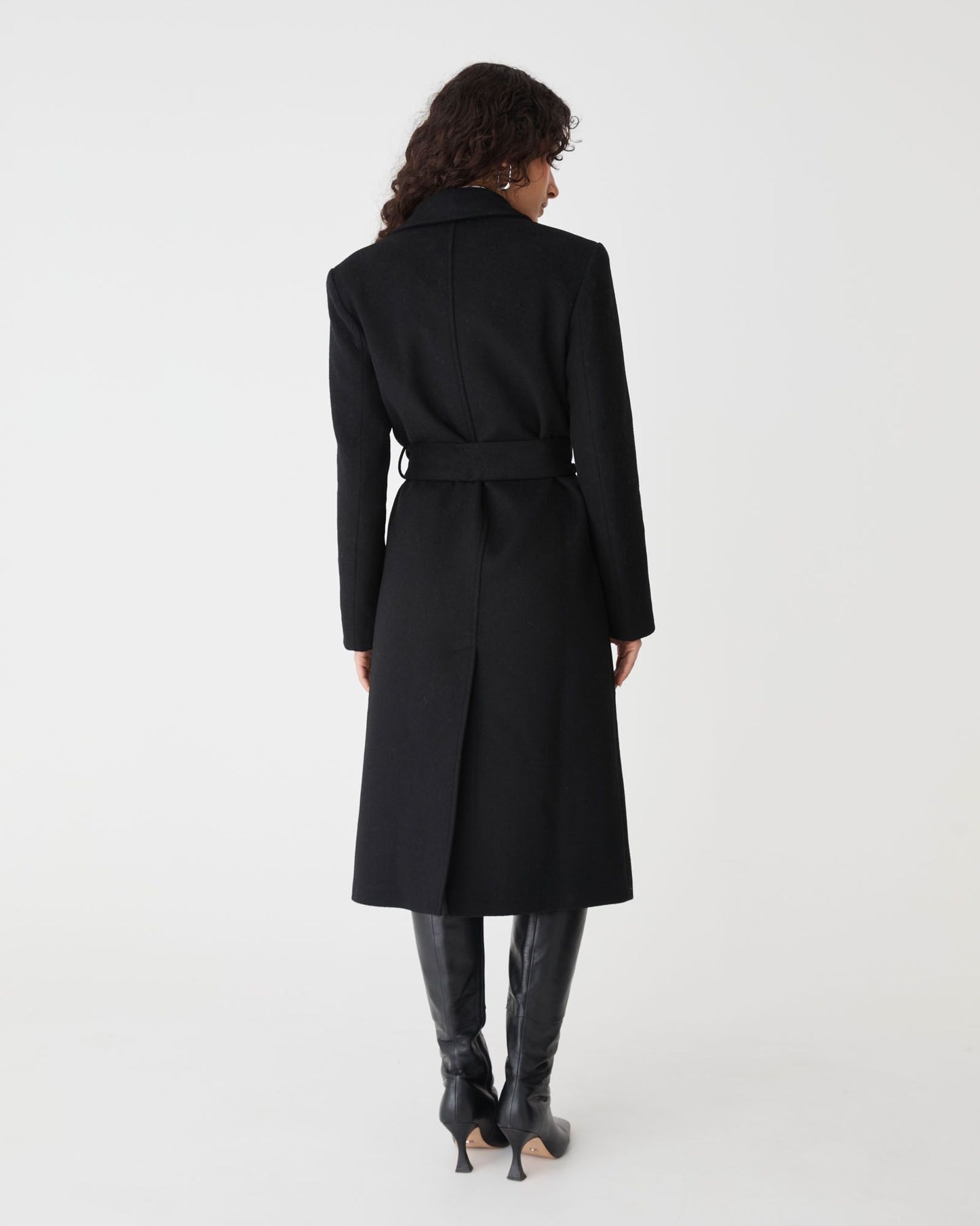 Orla Wool Blend Tie Waist Coat