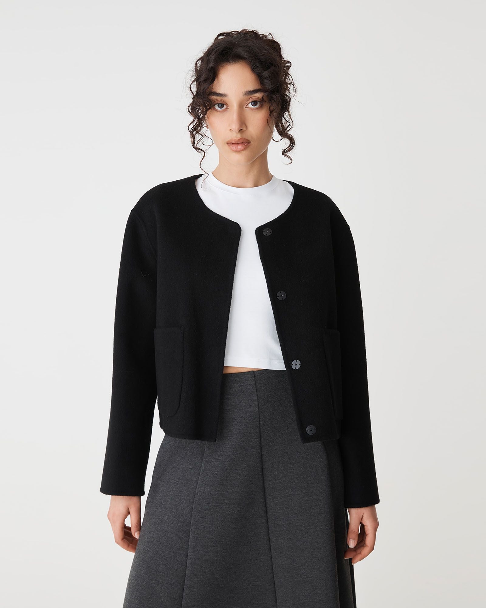 Alani Crop Wool Jacket