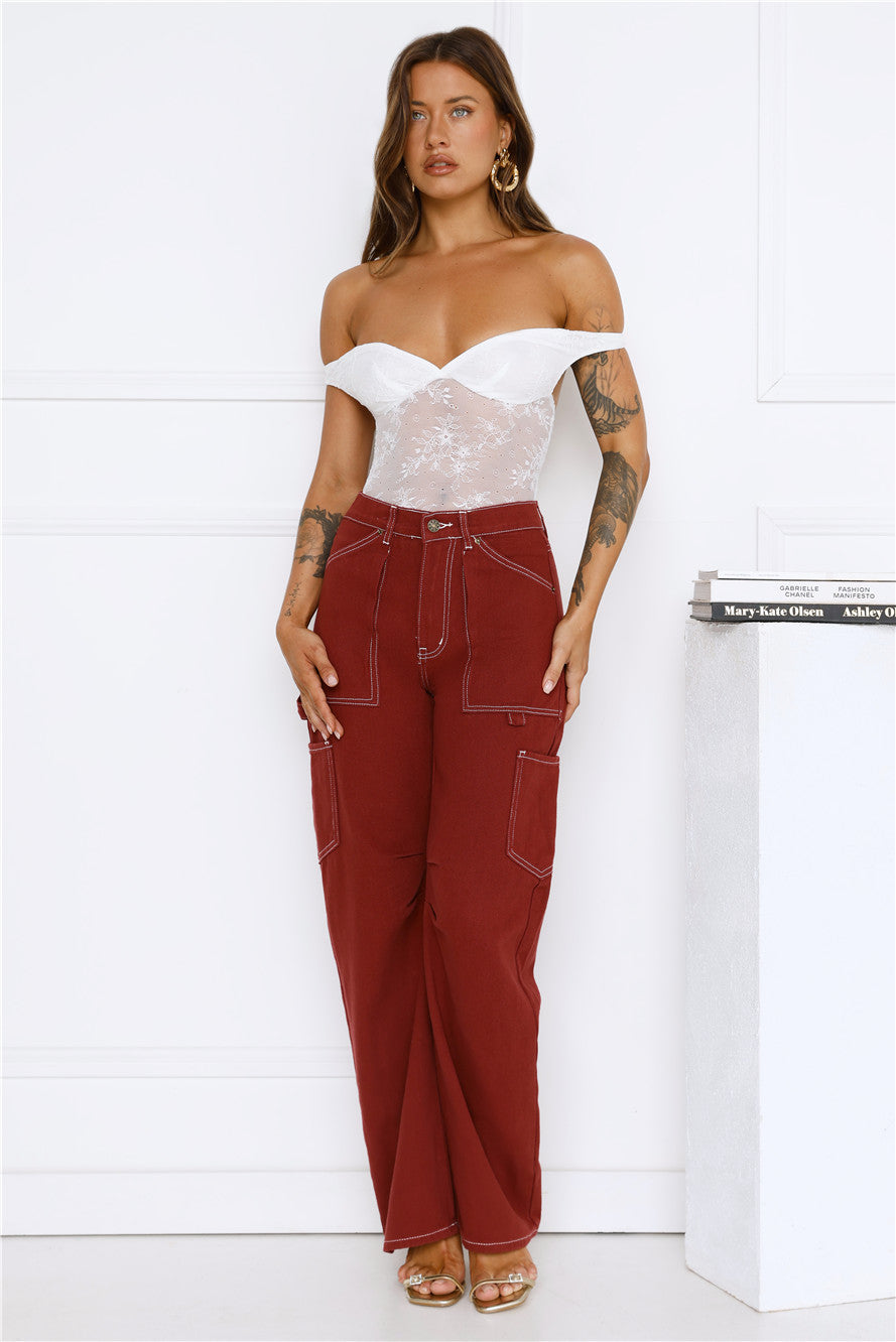Miami Vice Jeans Cherry