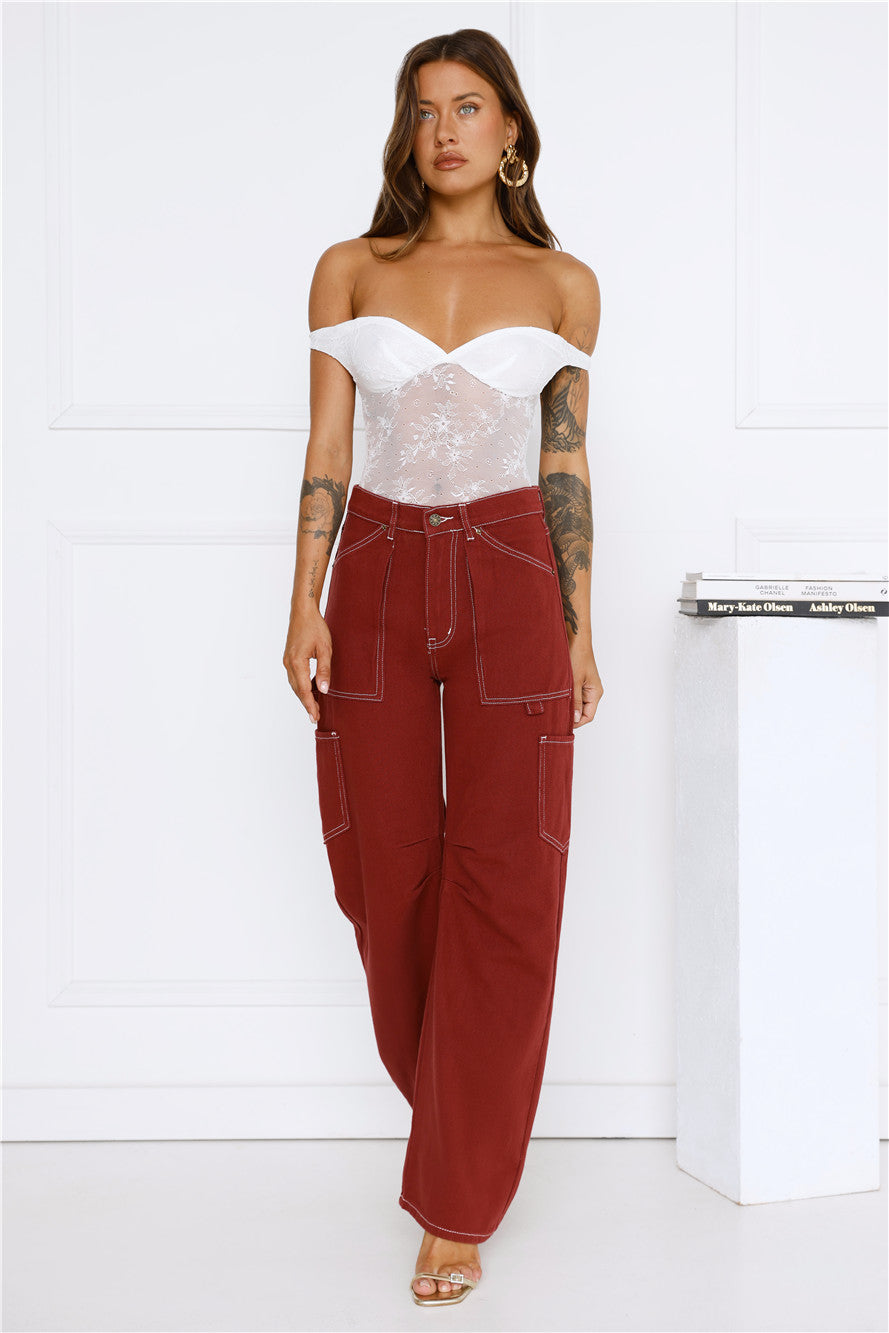 Miami Vice Jeans Cherry