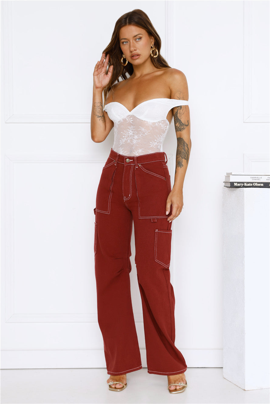 Miami Vice Jeans Cherry
