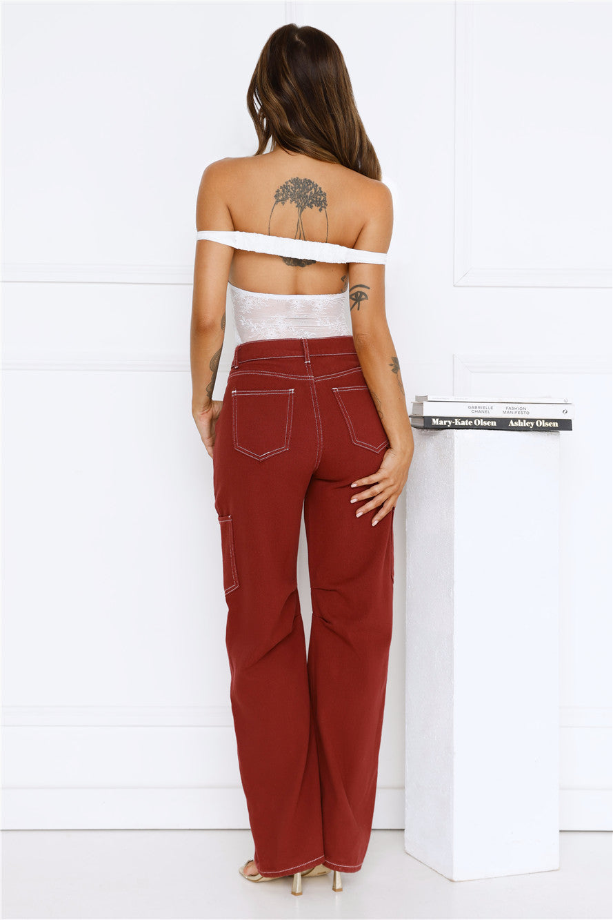 Miami Vice Jeans Cherry