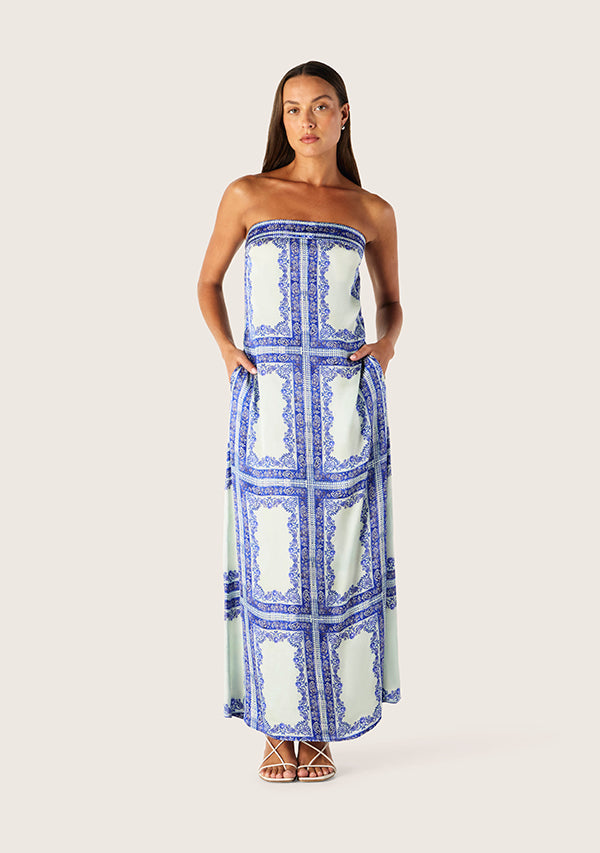 Jordi Strapless Midi Dress