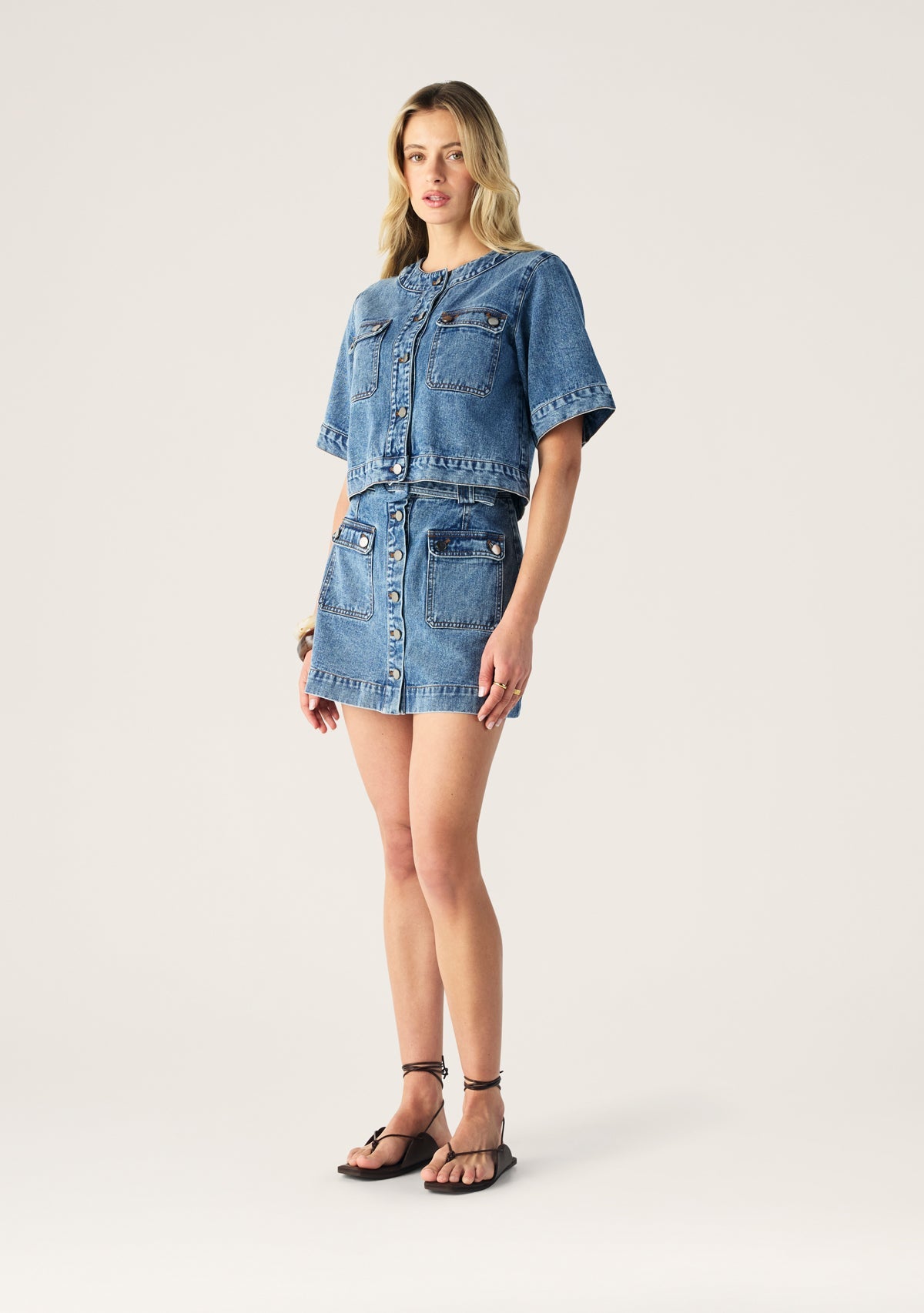 Aveline Denim Mini Skirt