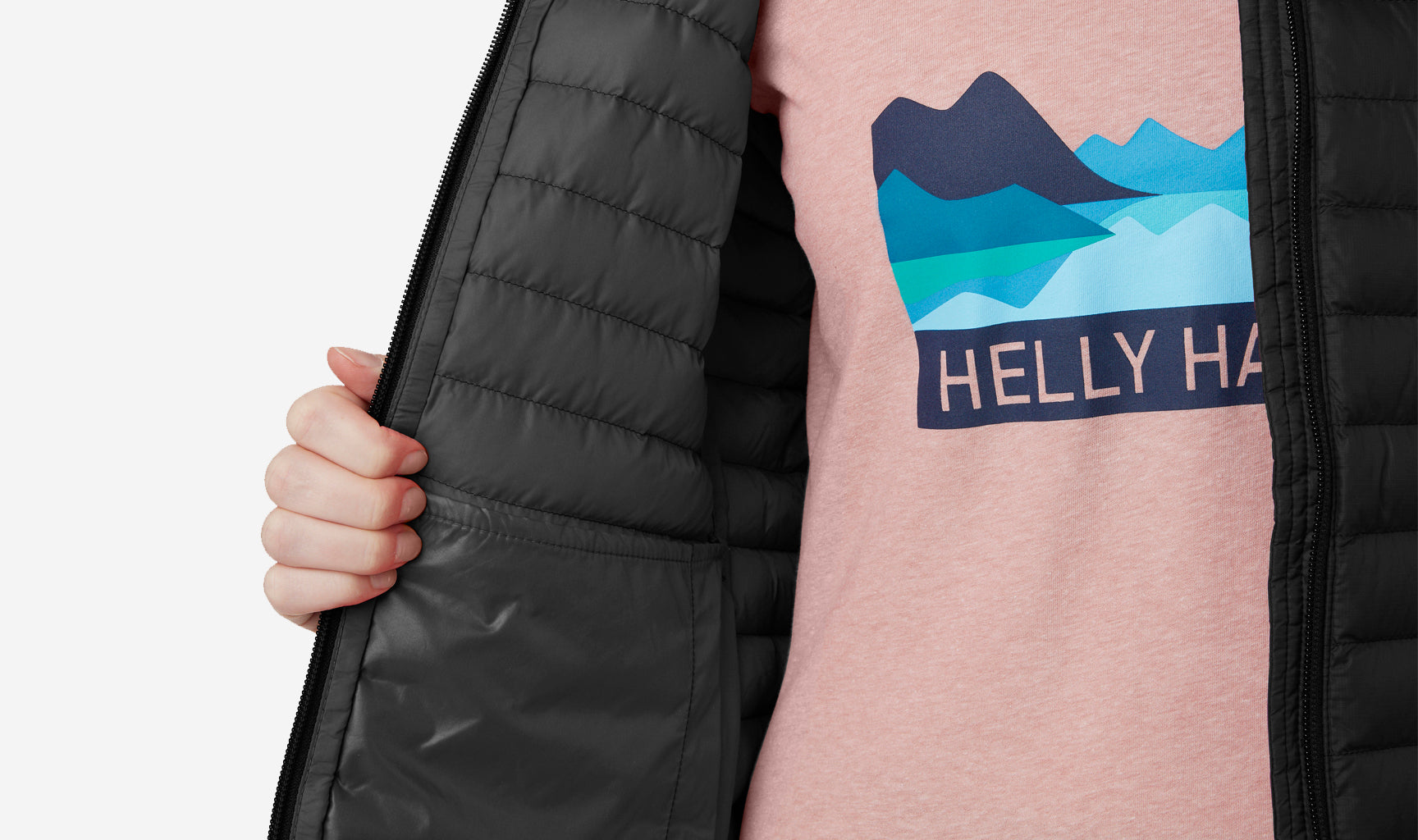 W SIRDAL HOODED INSULATOR JACKET, Black