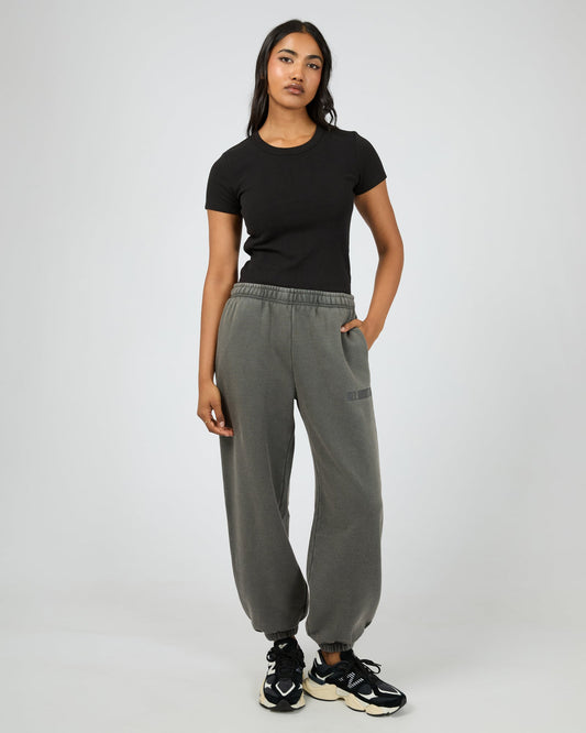 Vital Washed Trackpant Charcoal