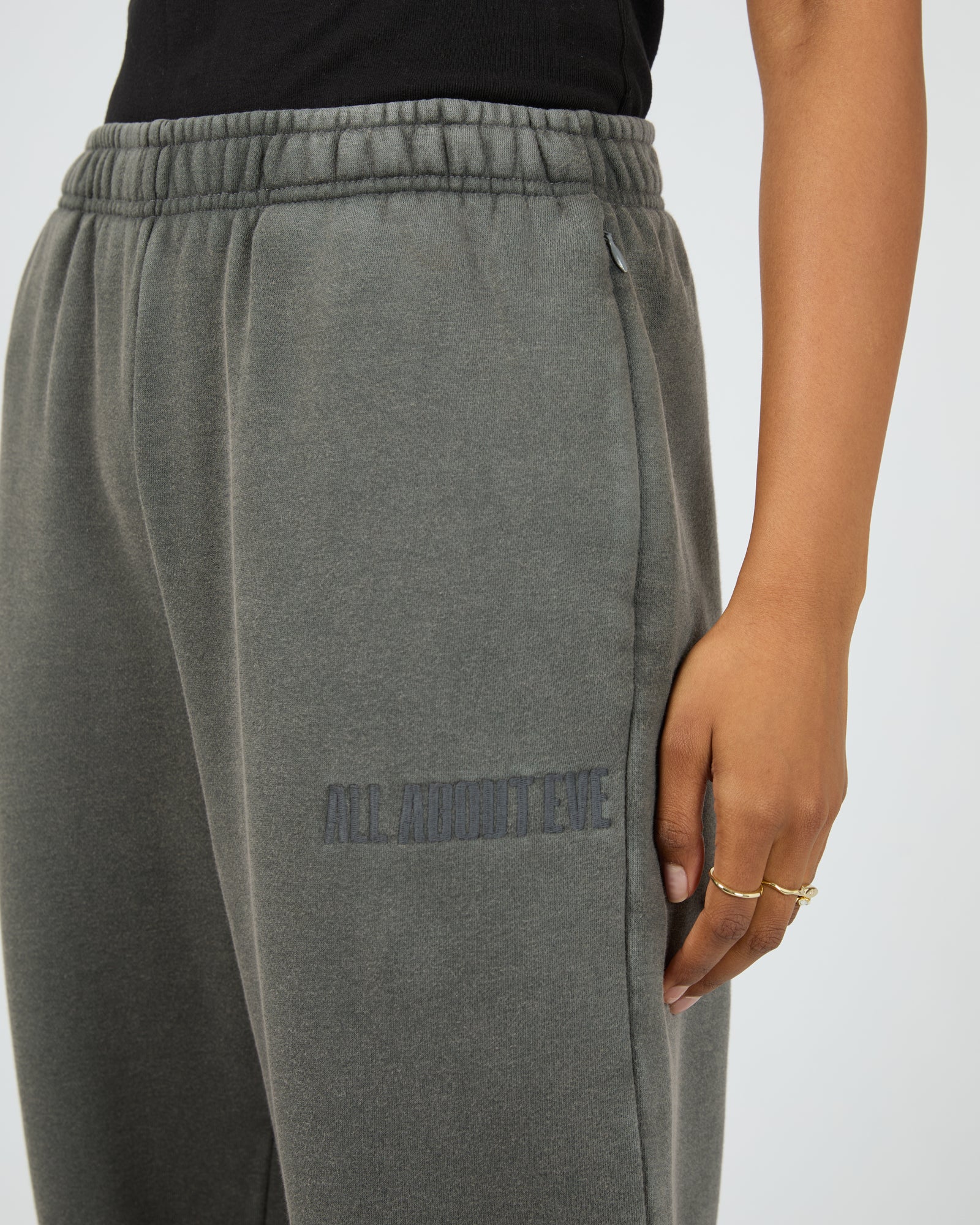 Vital Washed Trackpant Charcoal