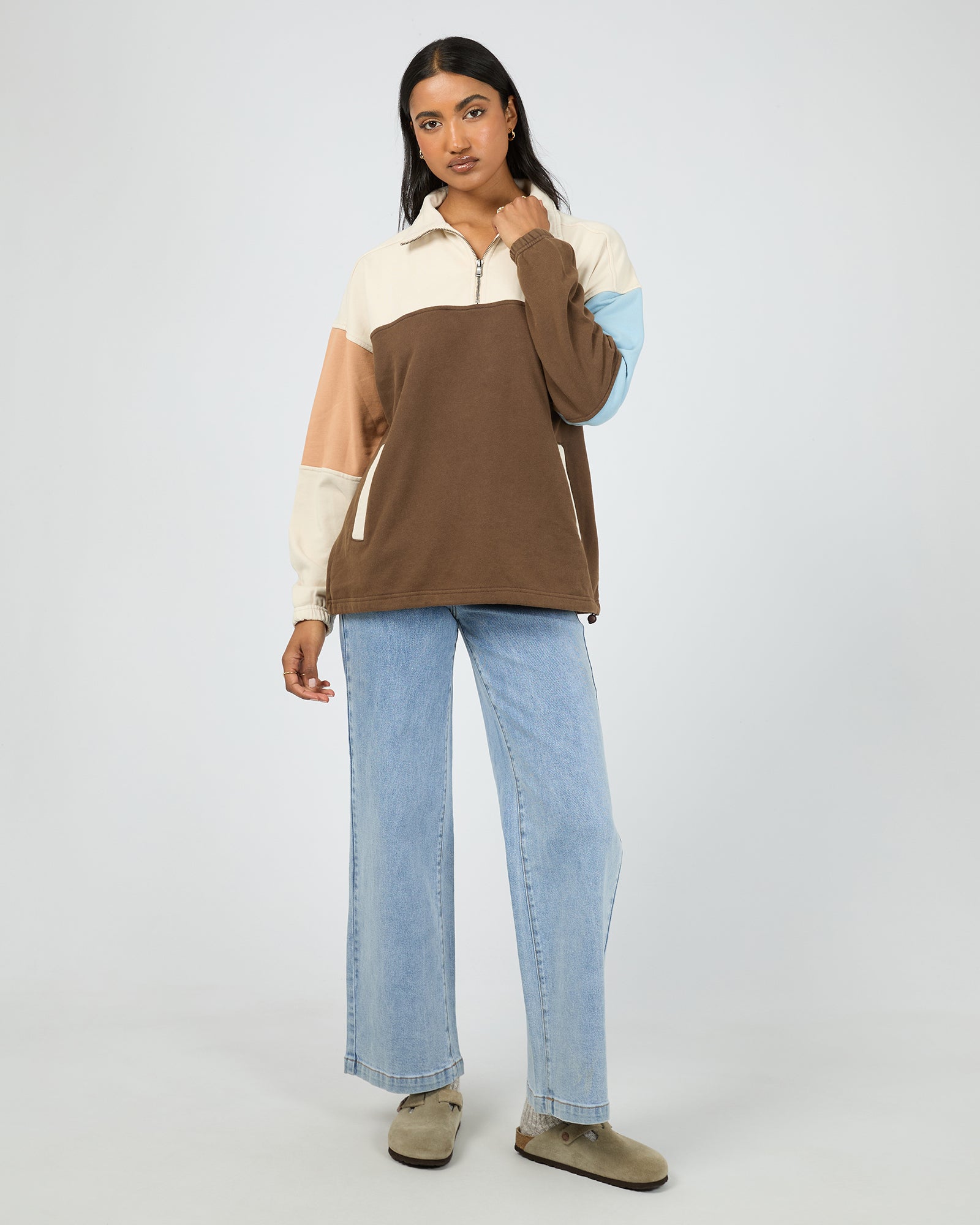 Libby 1/4 Zip Multicoloured