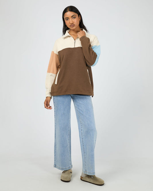 Libby 1/4 Zip Multicoloured