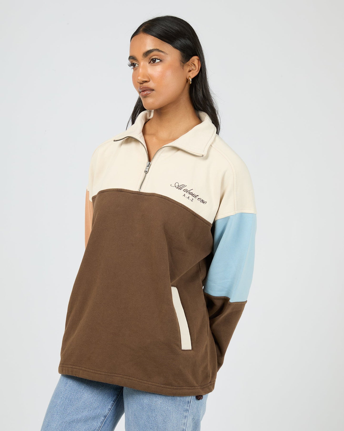 Libby 1/4 Zip Multicoloured