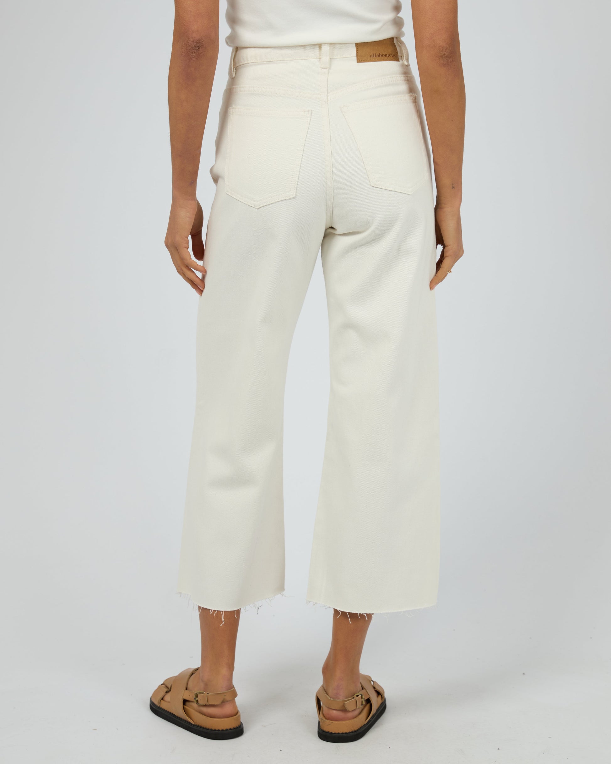 Charlie High Rise Wide Leg Jean Vintage White