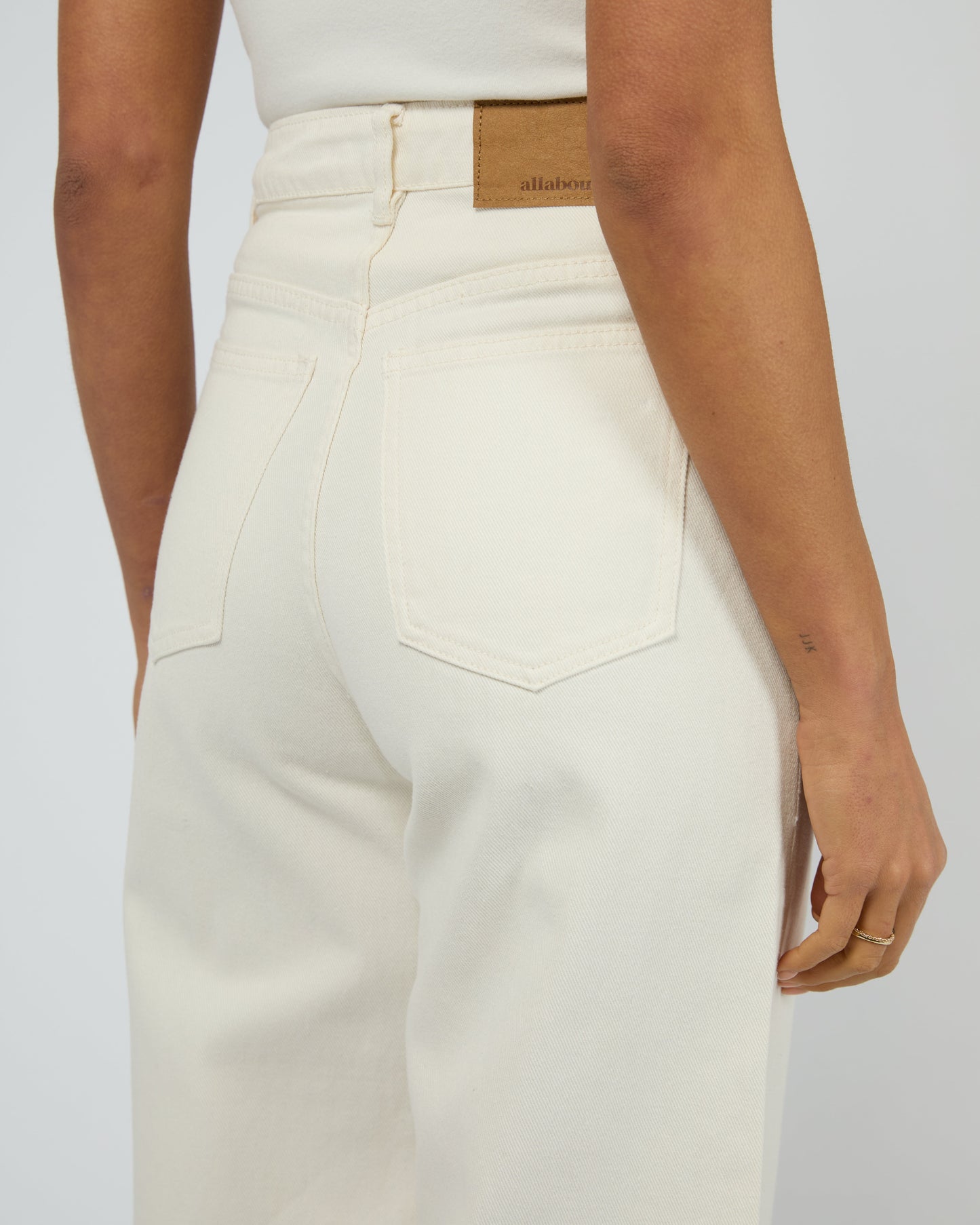 Charlie High Rise Wide Leg Jean Vintage White